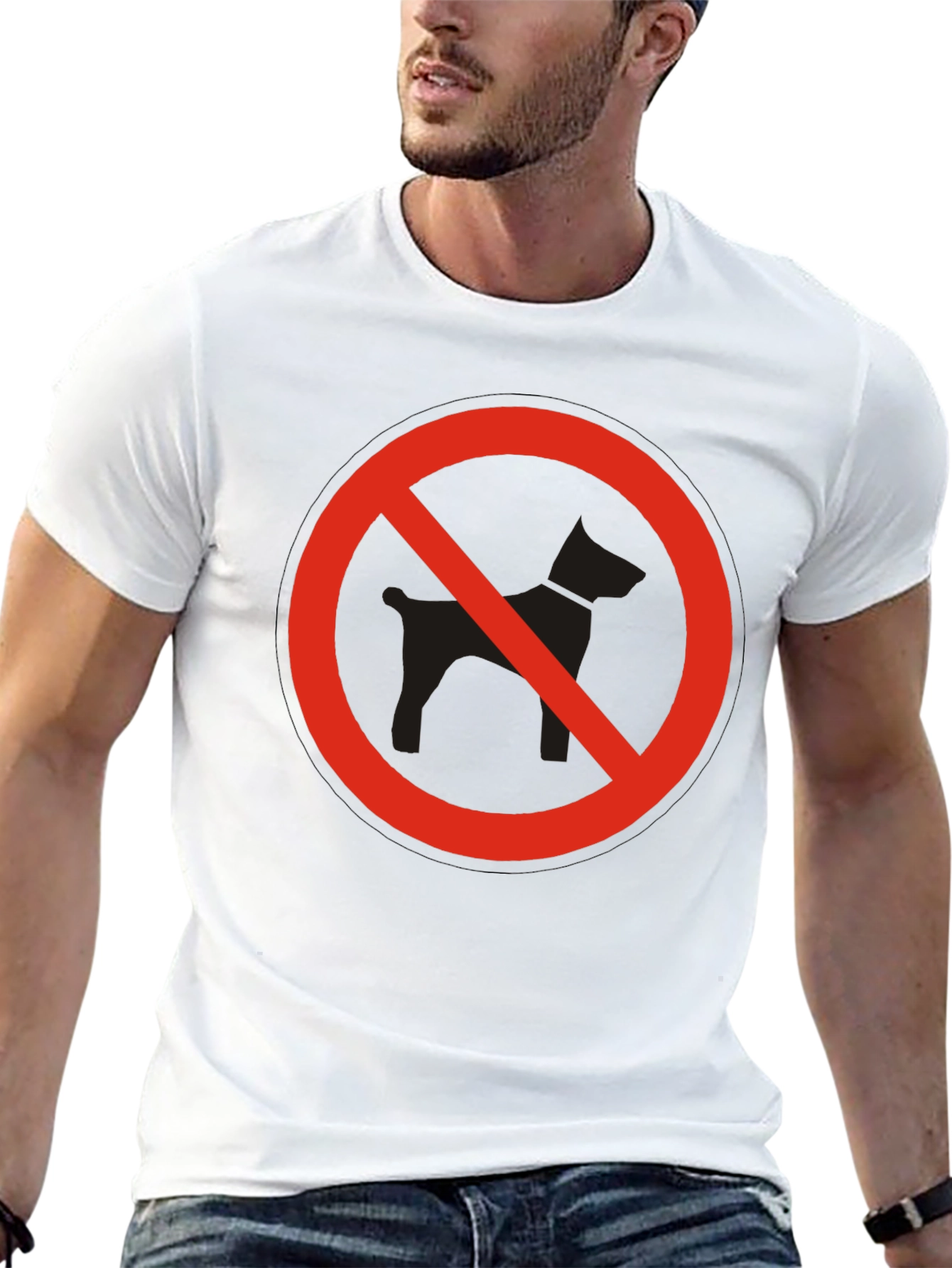 No Dogs Allowed Graphic T-Shirt