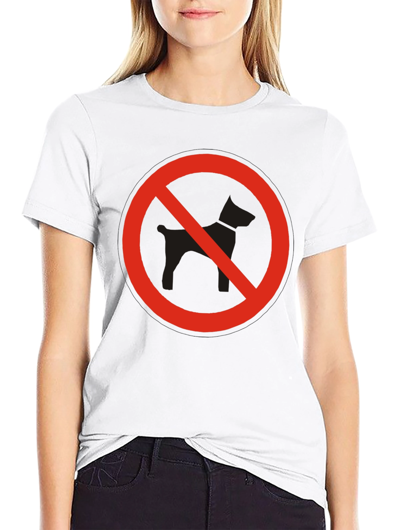 No Dogs Allowed Graphic T-Shirt