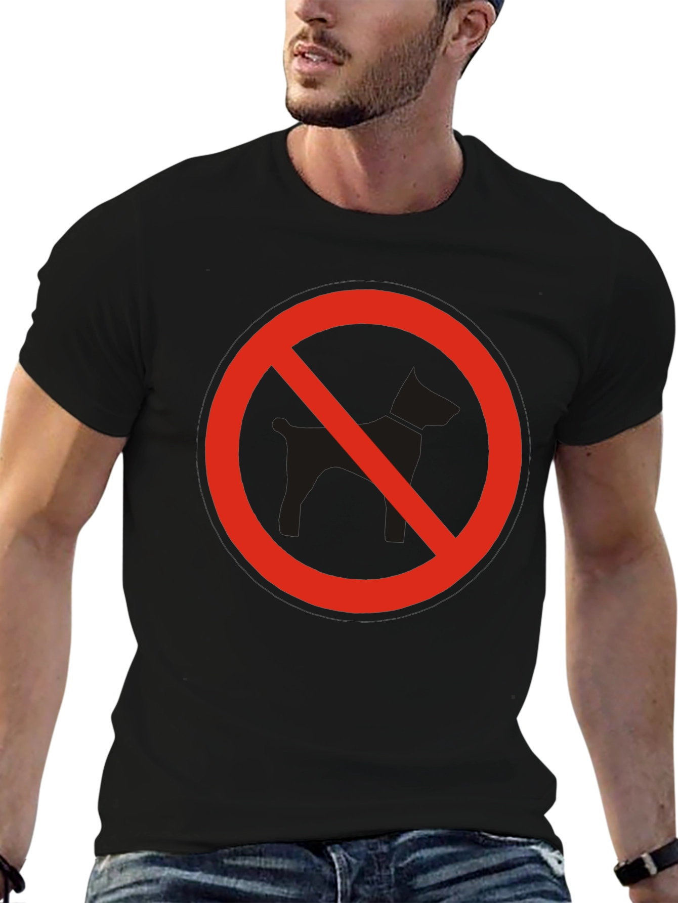 No Dogs Allowed Graphic T-Shirt