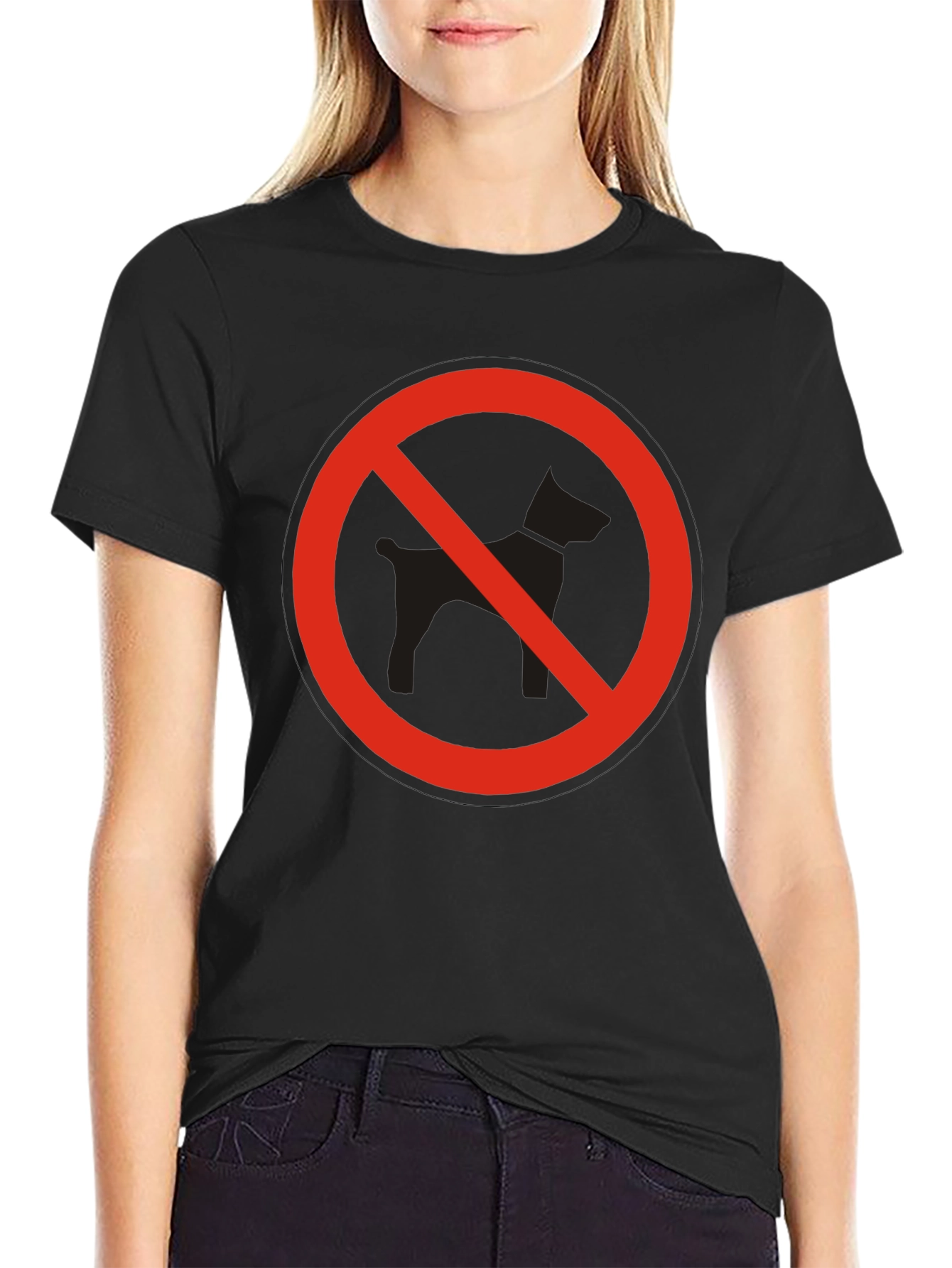 No Dogs Allowed Graphic T-Shirt