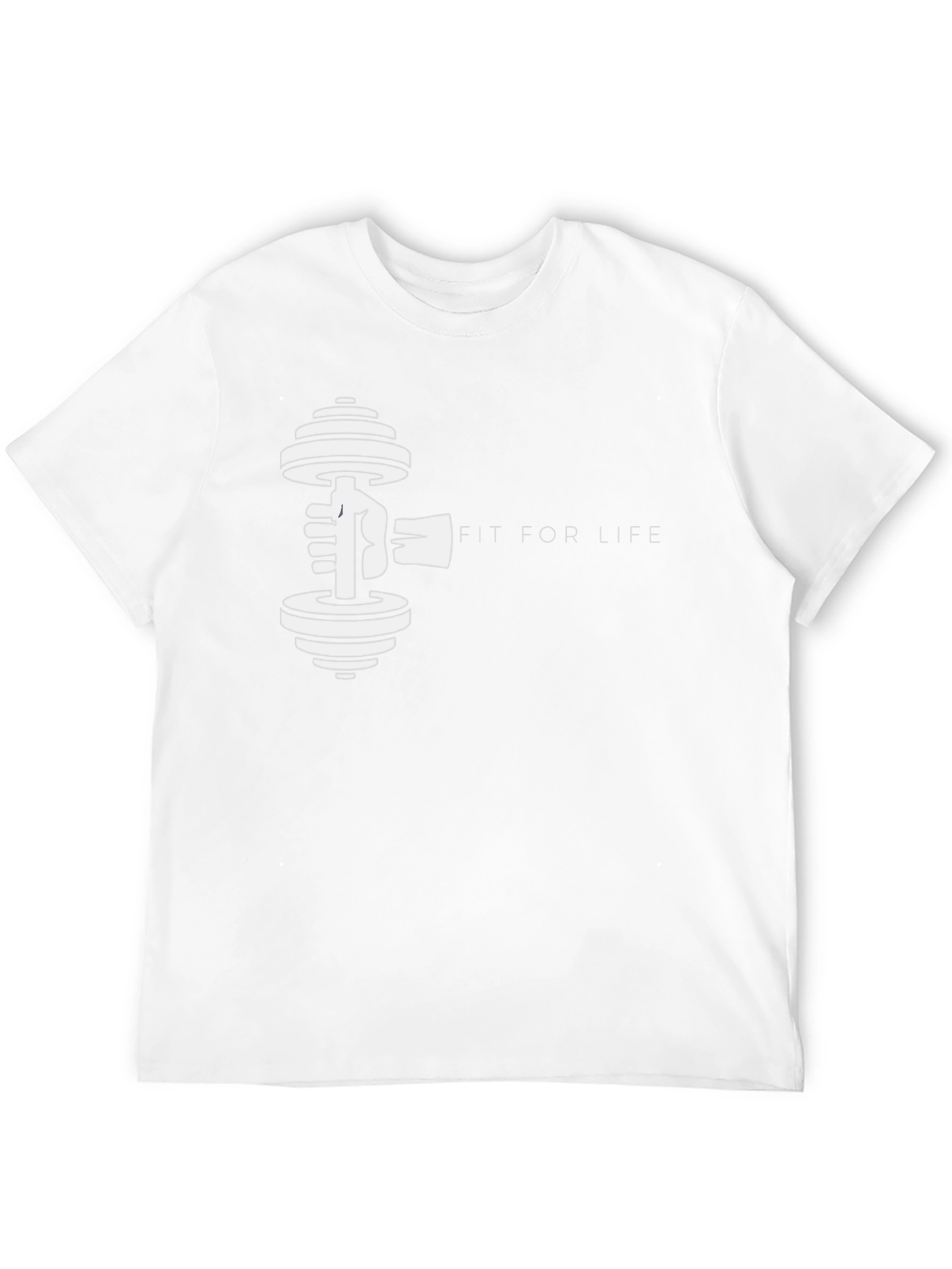 Fit For Life Black Graphic Tee