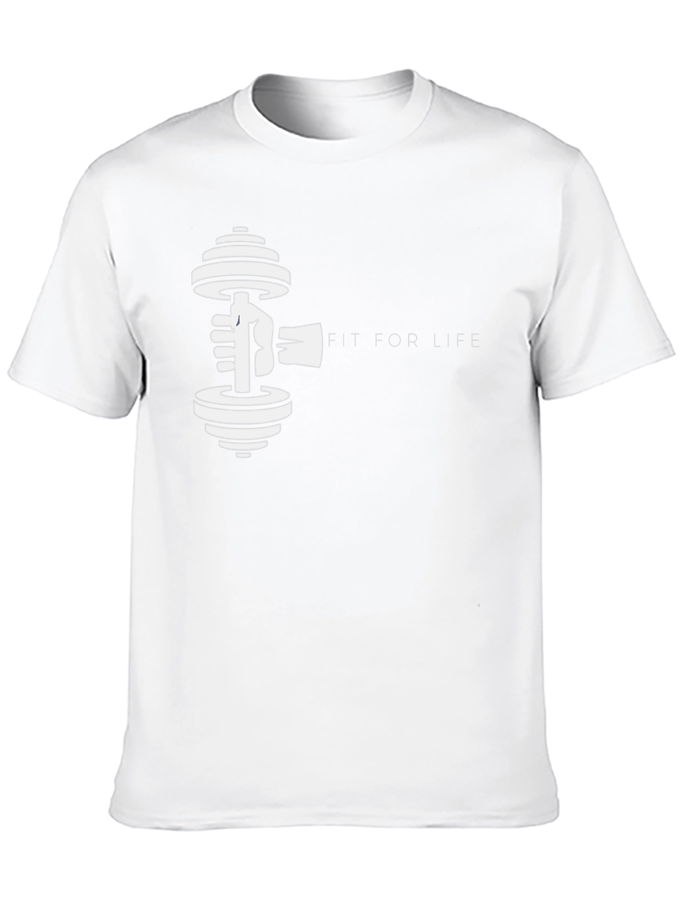 Fit For Life Black Graphic Tee