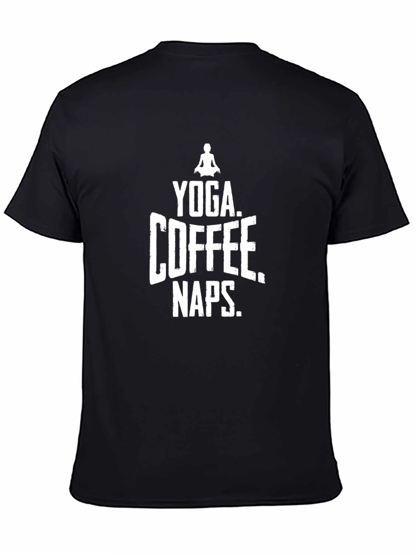 Yoga Coffee Naps Graphic Tee - Black