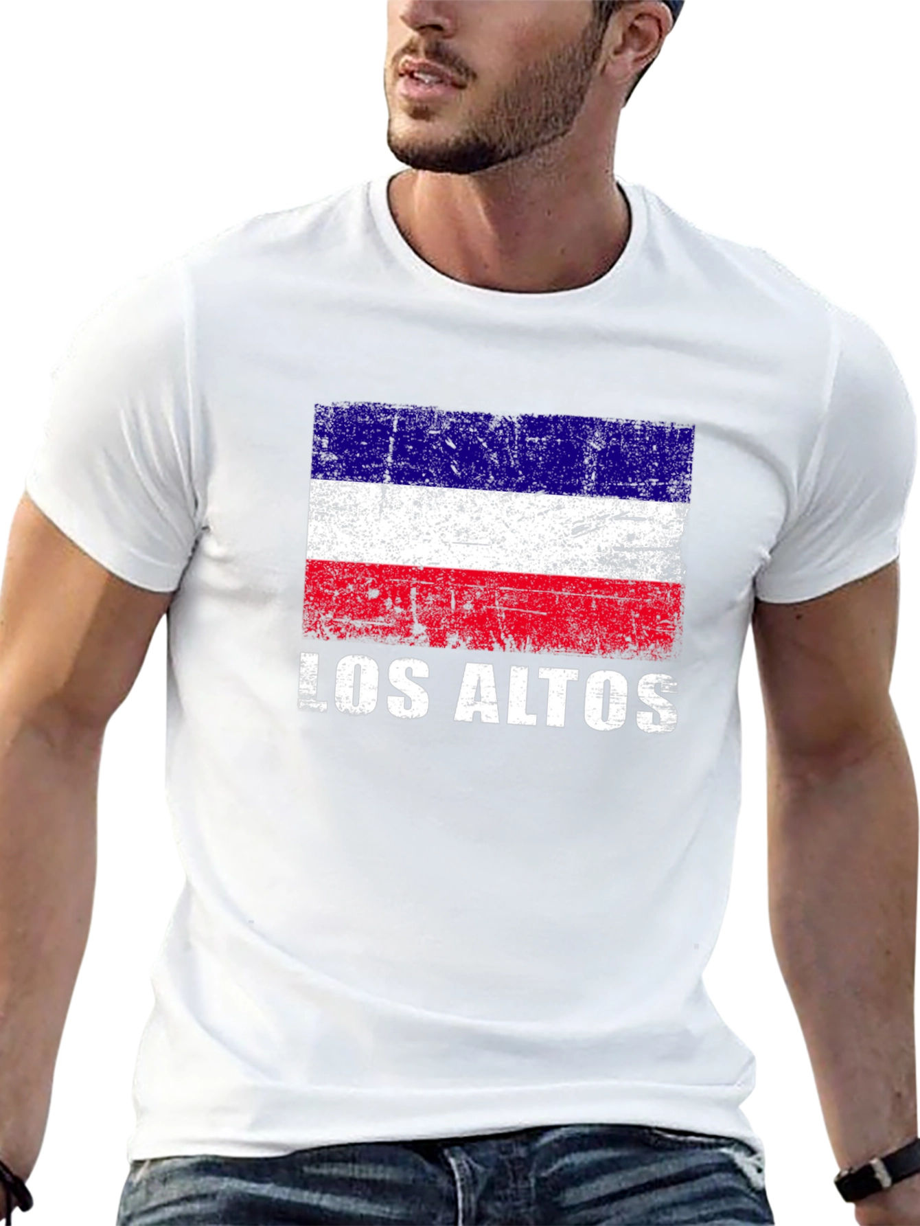 Los Altos Flag Graphic T-Shirt - Black