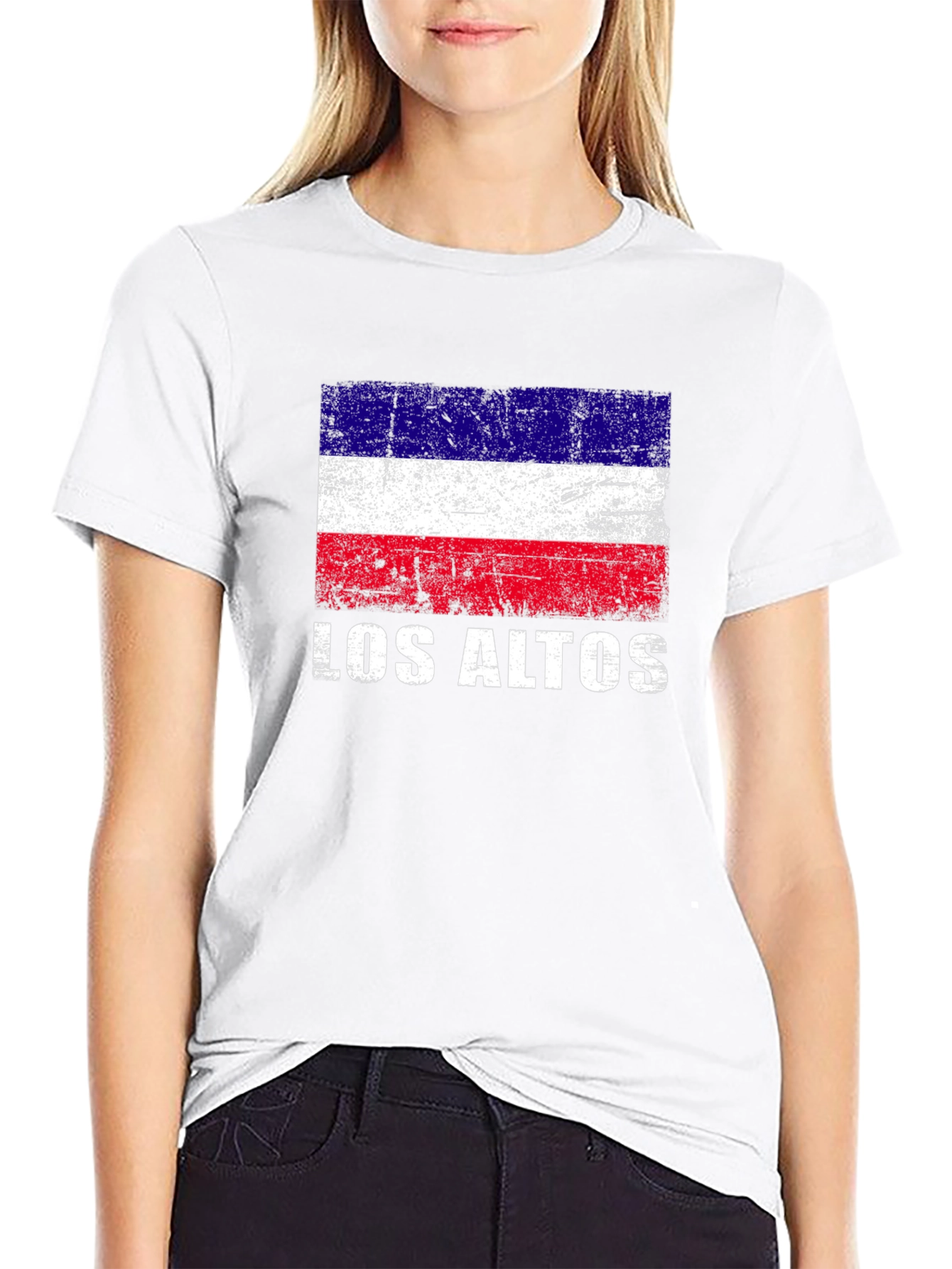 Los Altos Flag Graphic T-Shirt - Black