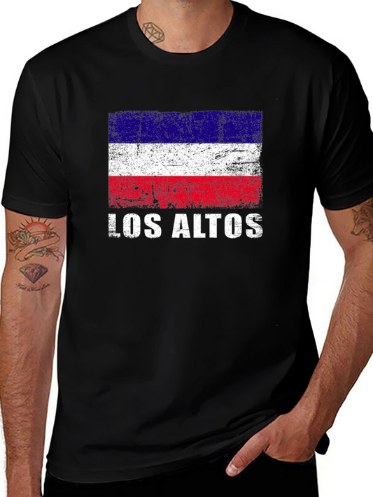 Los Altos Flag Graphic T-Shirt - Black