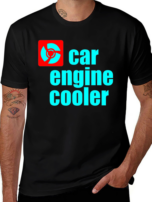 Car Engine Cooler T-Shirt - Black
