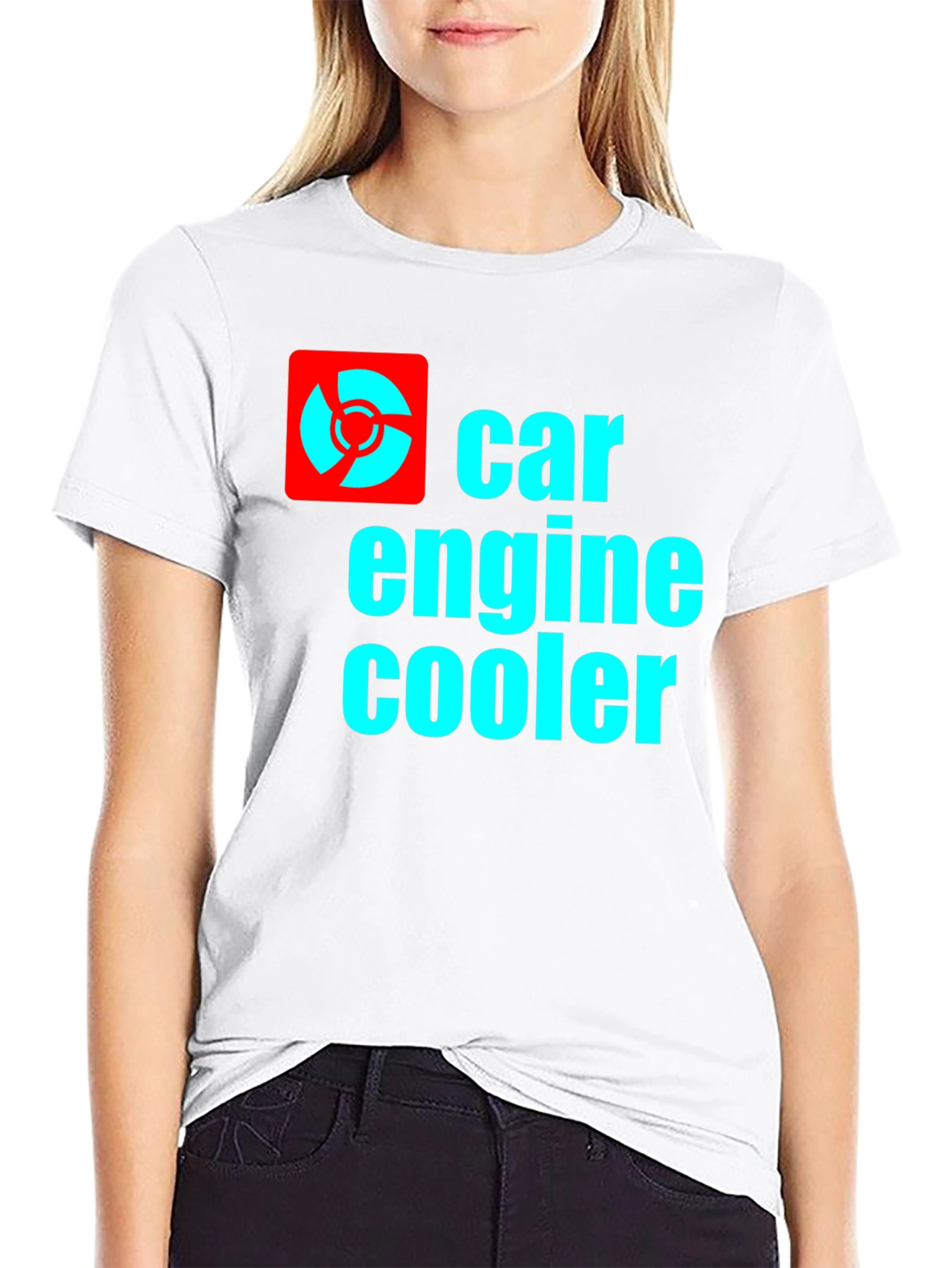 Car Engine Cooler T-Shirt - Black