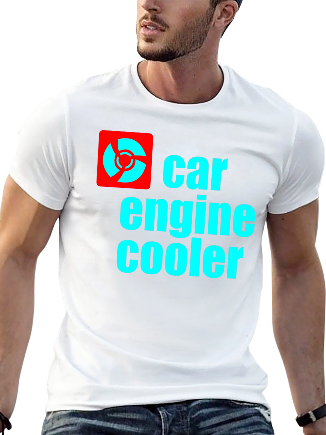 Car Engine Cooler T-Shirt - Black