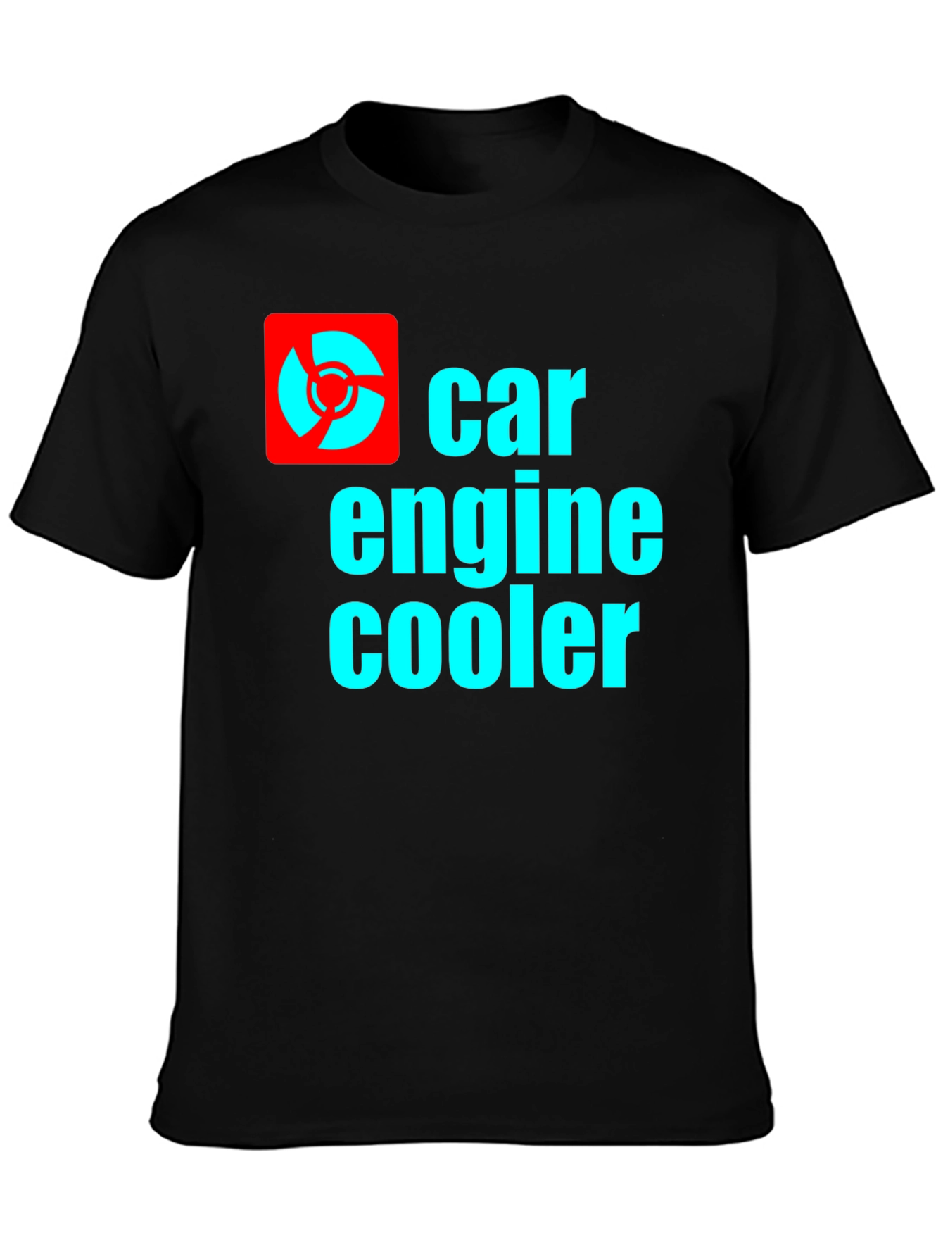 Car Engine Cooler T-Shirt - Black