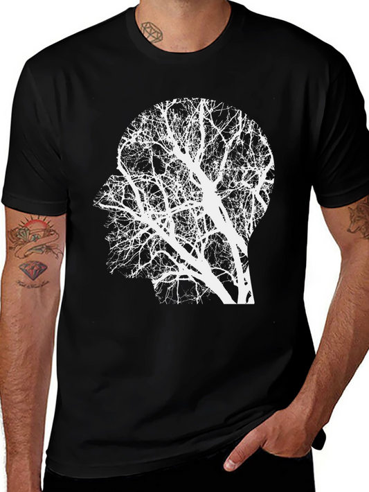 Mind Tree Graphic Tee - Thoughtful Design T-Shirt