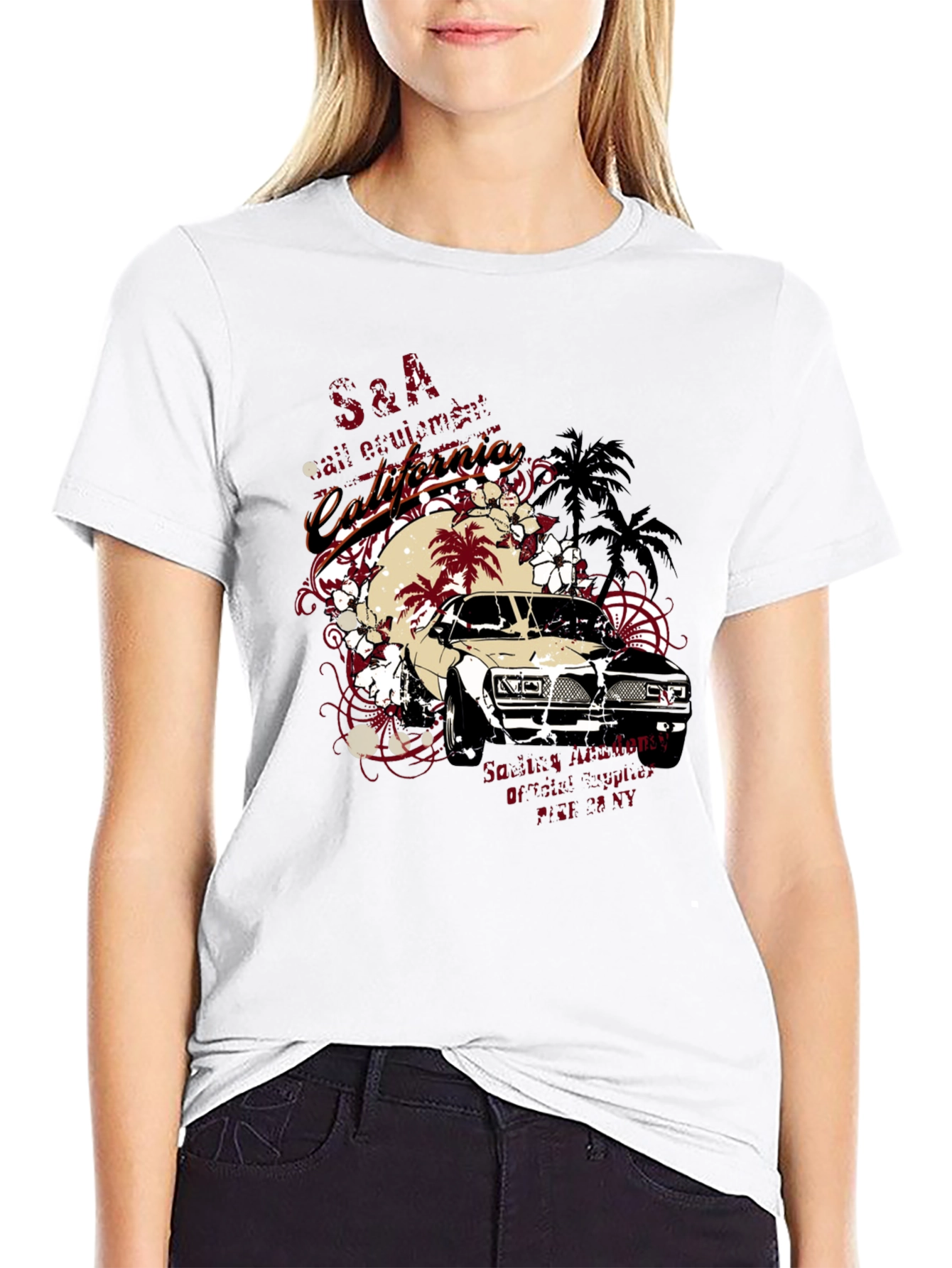 California Car Graphic T-Shirt