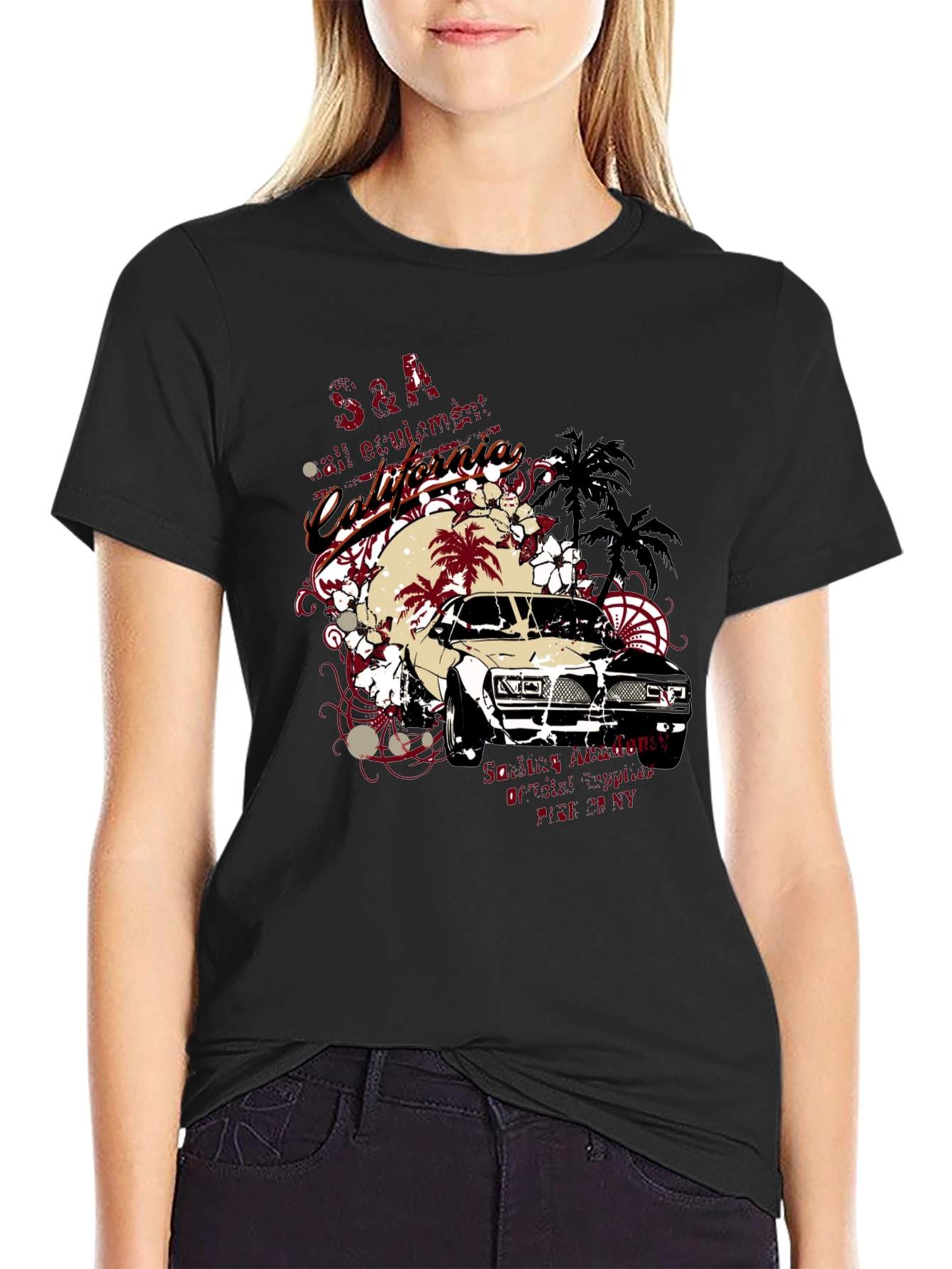California Car Graphic T-Shirt