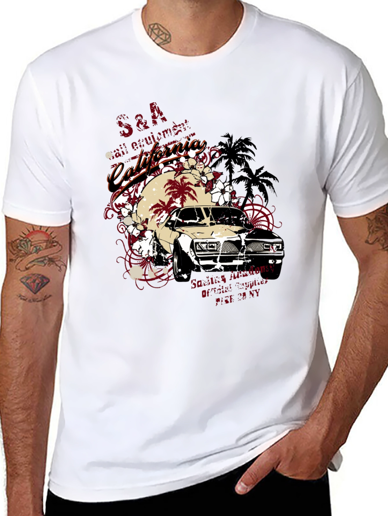 California Car Graphic T-Shirt