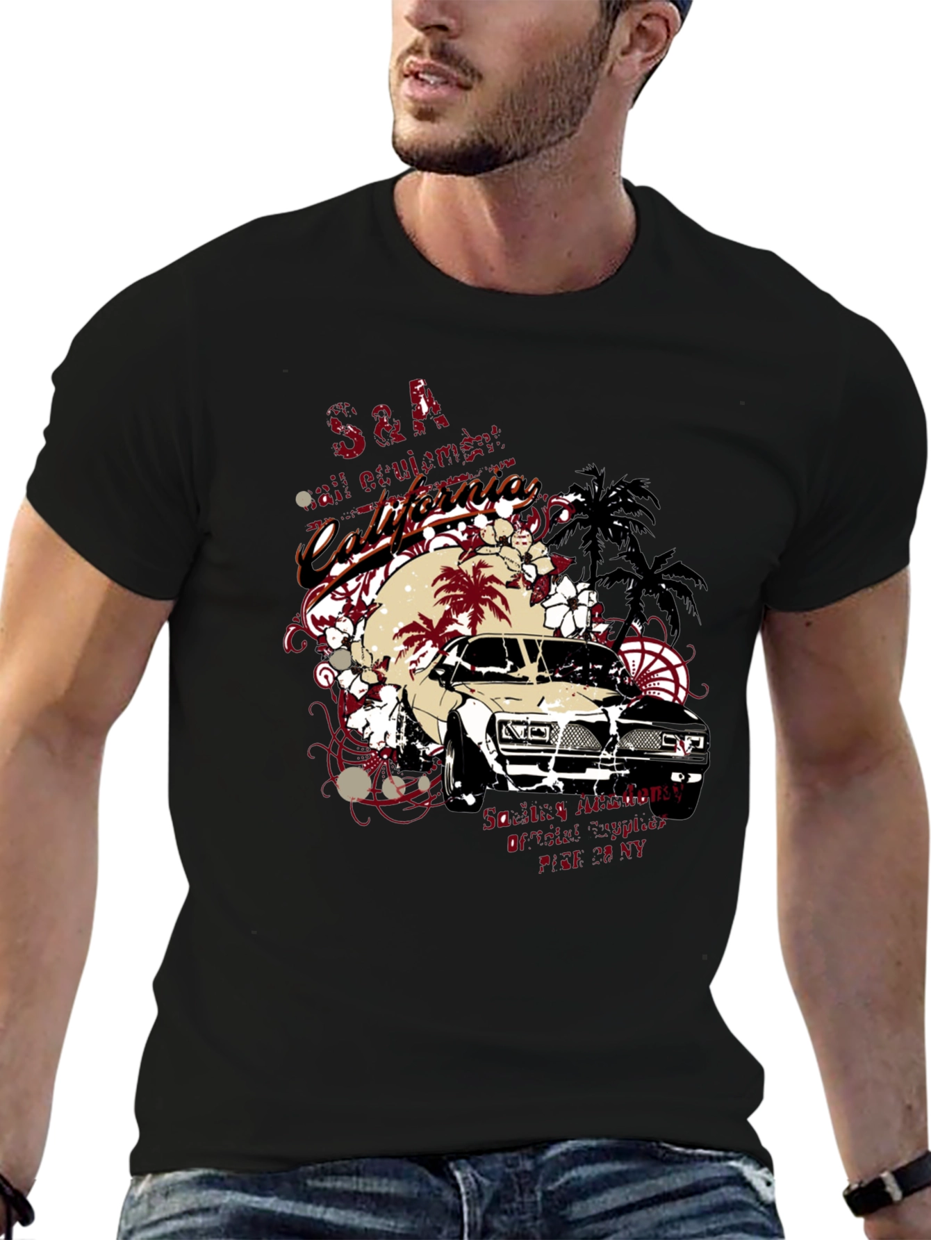 California Car Graphic T-Shirt