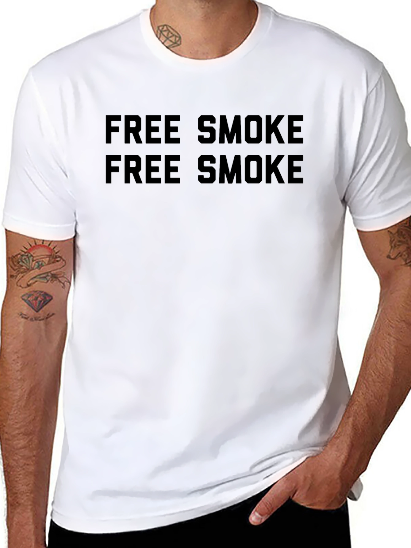 Free Smoke Graphic Tee - Bold Statement T-Shirt