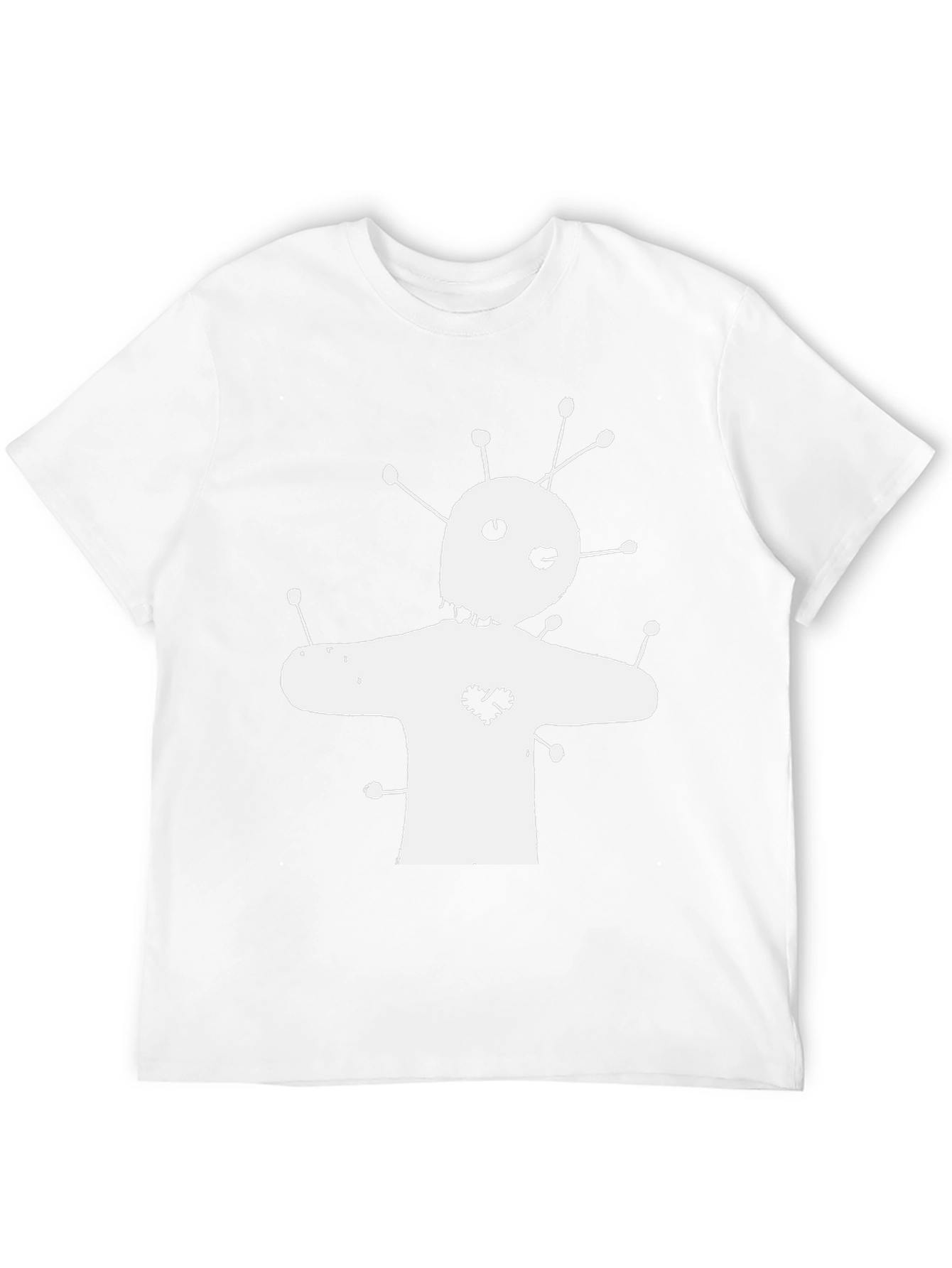 Voodoo Doll Graphic Tee - Black Cotton T-Shirt