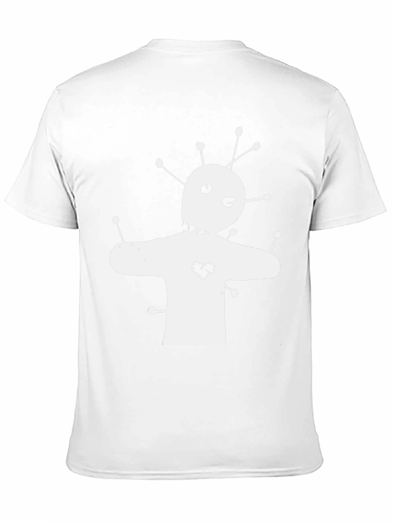 Voodoo Doll Graphic Tee - Black Cotton T-Shirt