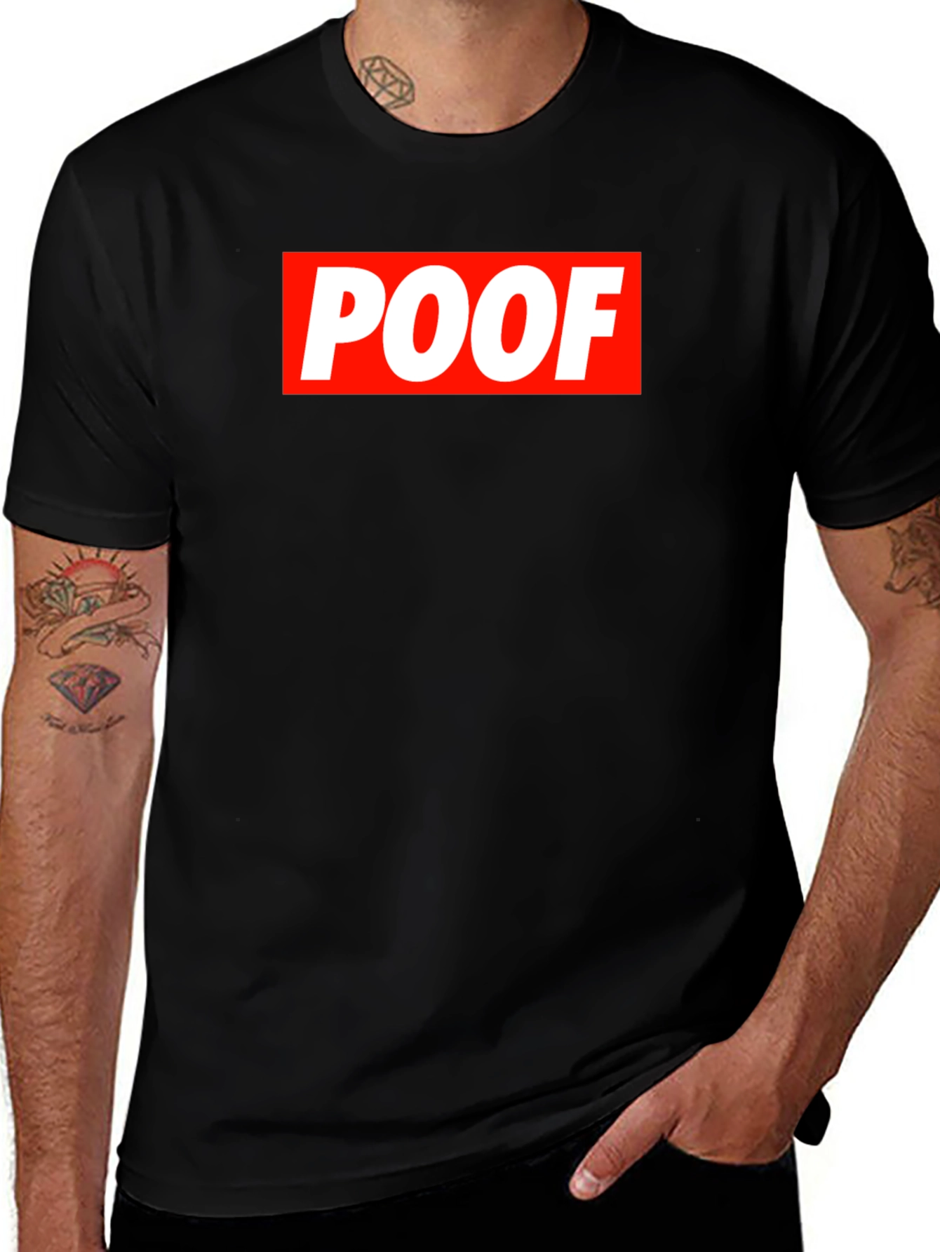 POOF Logo Graphic T-Shirt - Casual Wear