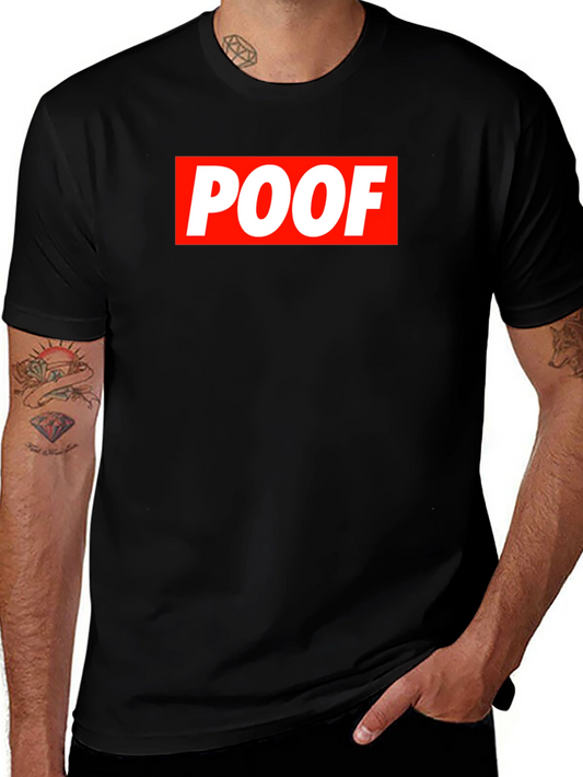 POOF Logo Graphic T-Shirt - Casual Wear