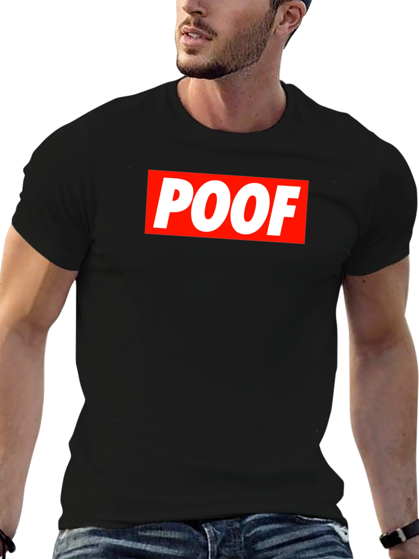POOF Logo Graphic T-Shirt - Casual Wear