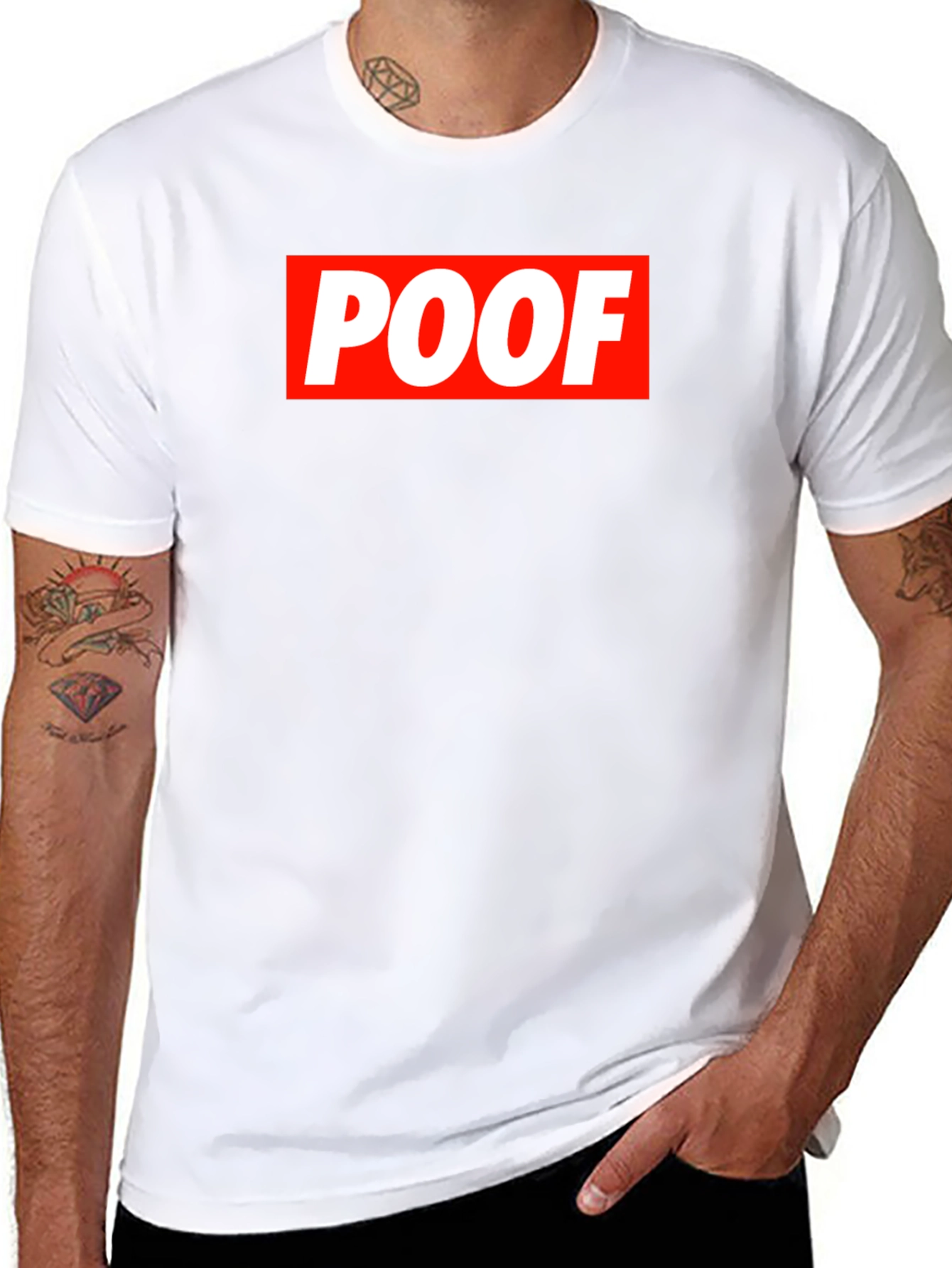 POOF Logo Graphic T-Shirt - Casual Wear