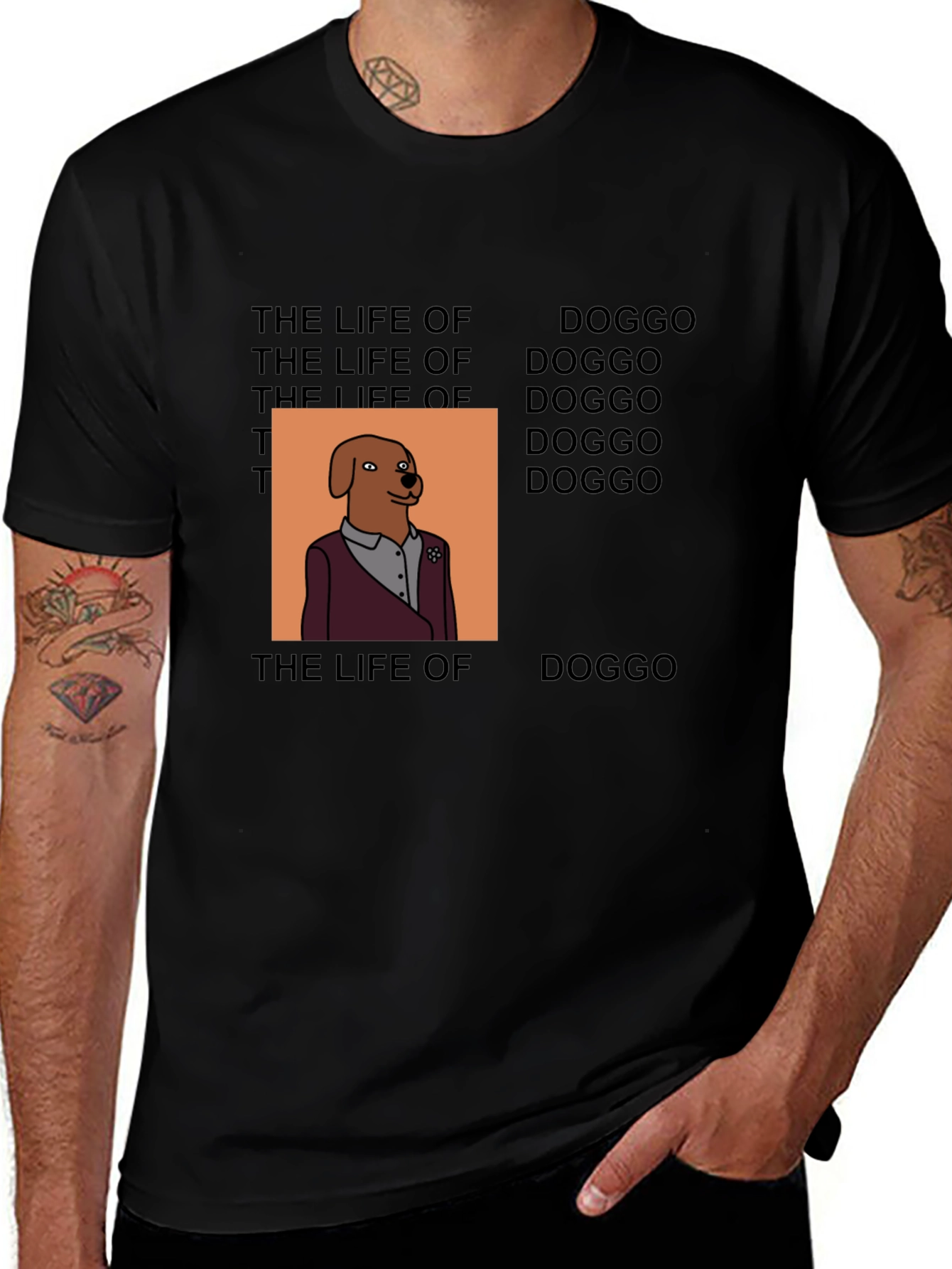 Life of Doggo T-Shirt - Trendy Graphic Tee