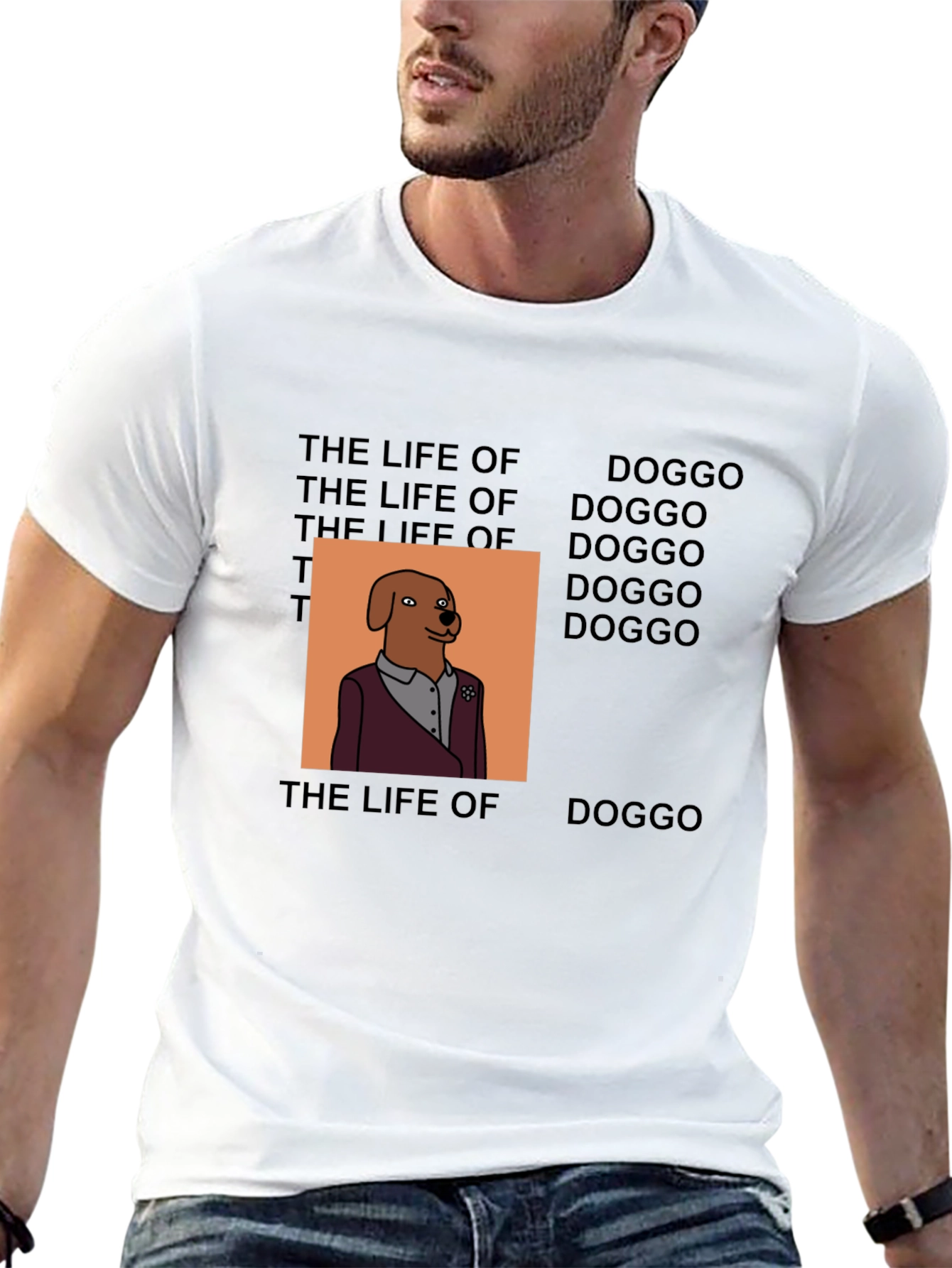 Life of Doggo T-Shirt - Trendy Graphic Tee