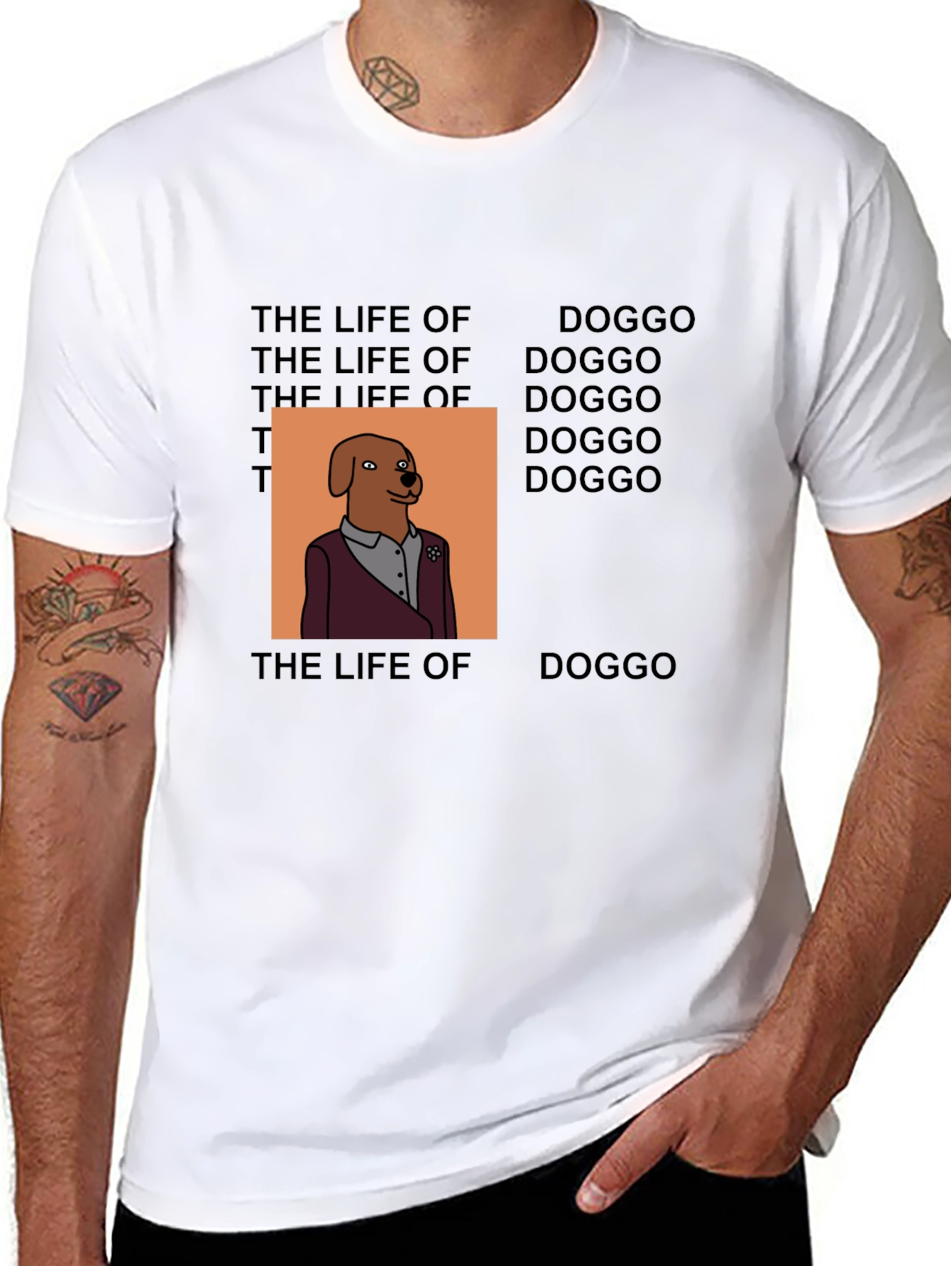 Life of Doggo T-Shirt - Trendy Graphic Tee