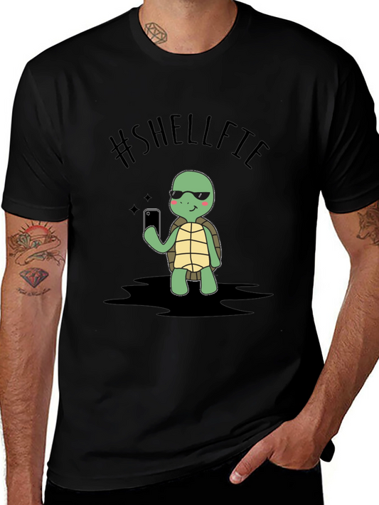 Shelffie Turtle Black T-Shirt