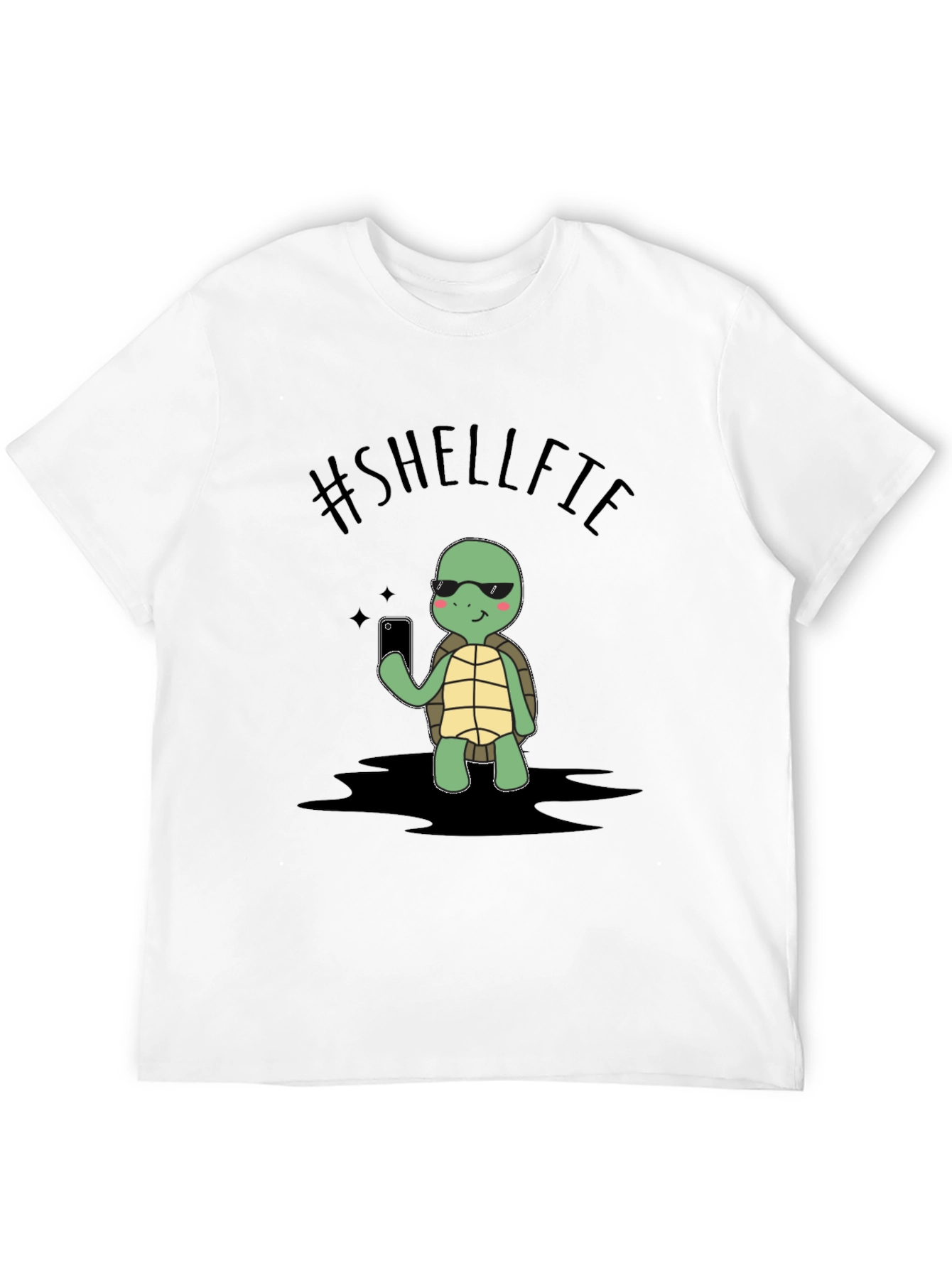 Shelffie Turtle Black T-Shirt