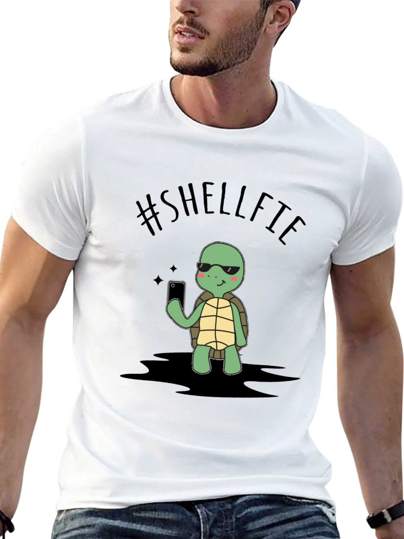 Shelffie Turtle Black T-Shirt