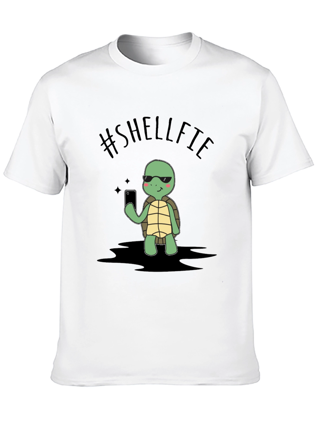 Shelffie Turtle Black T-Shirt