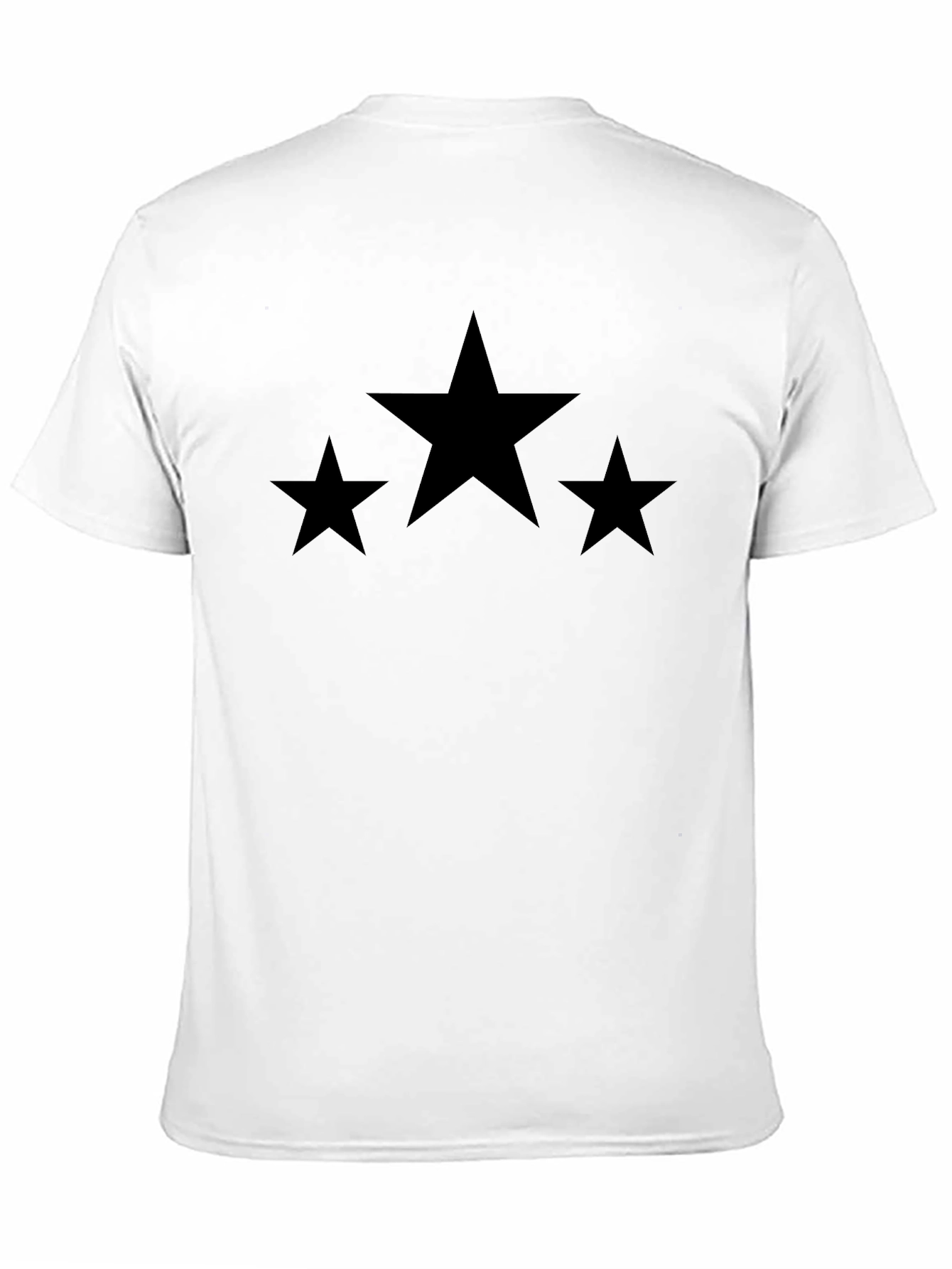 Stylish Black T-Shirt with Star Design
