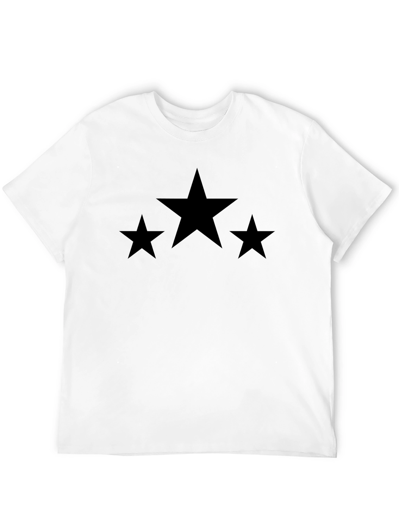 Stylish Black T-Shirt with Star Design