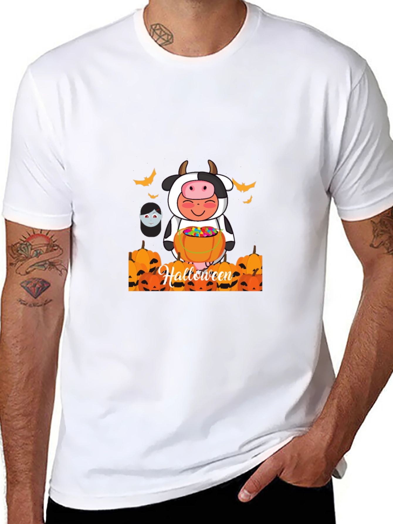Halloween Cow Costume T-Shirt