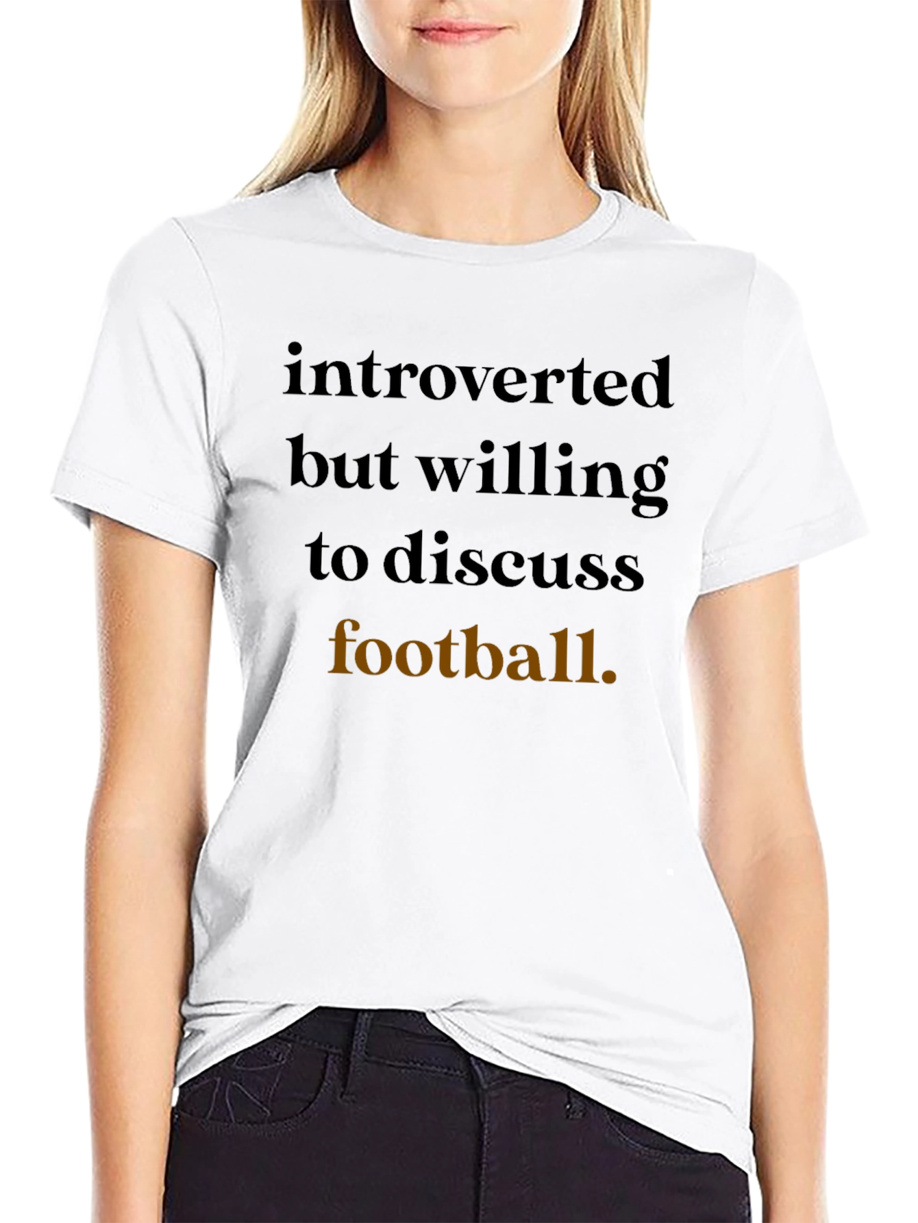 Introverted Football Fan T-Shirt