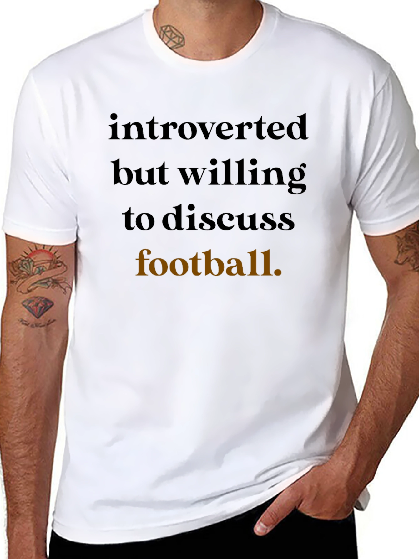 Introverted Football Fan T-Shirt