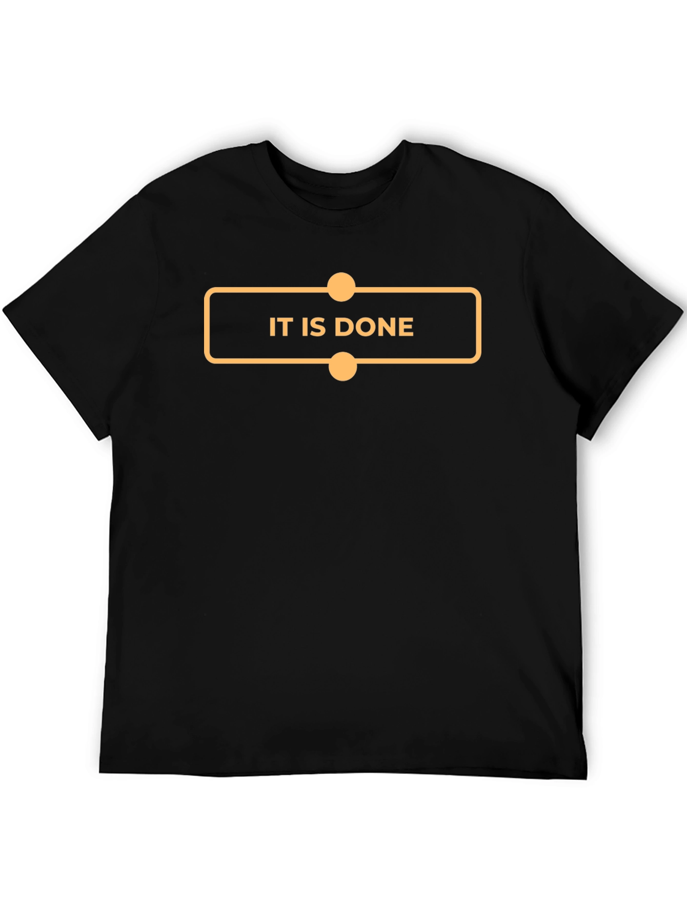It Is Done Graphic Tee - Black Cotton T-Shirt