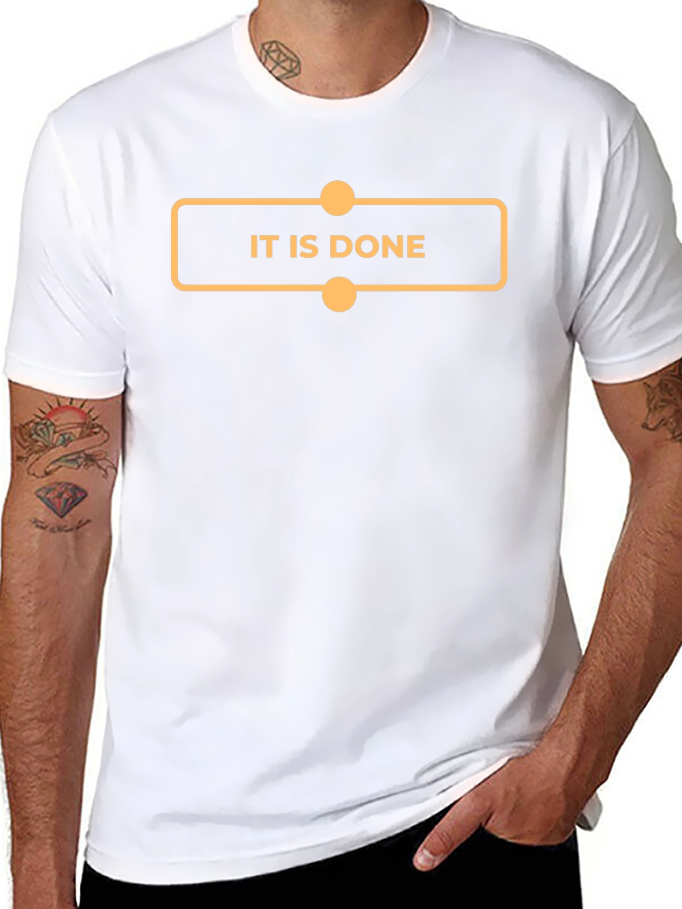 It Is Done Graphic Tee - Black Cotton T-Shirt
