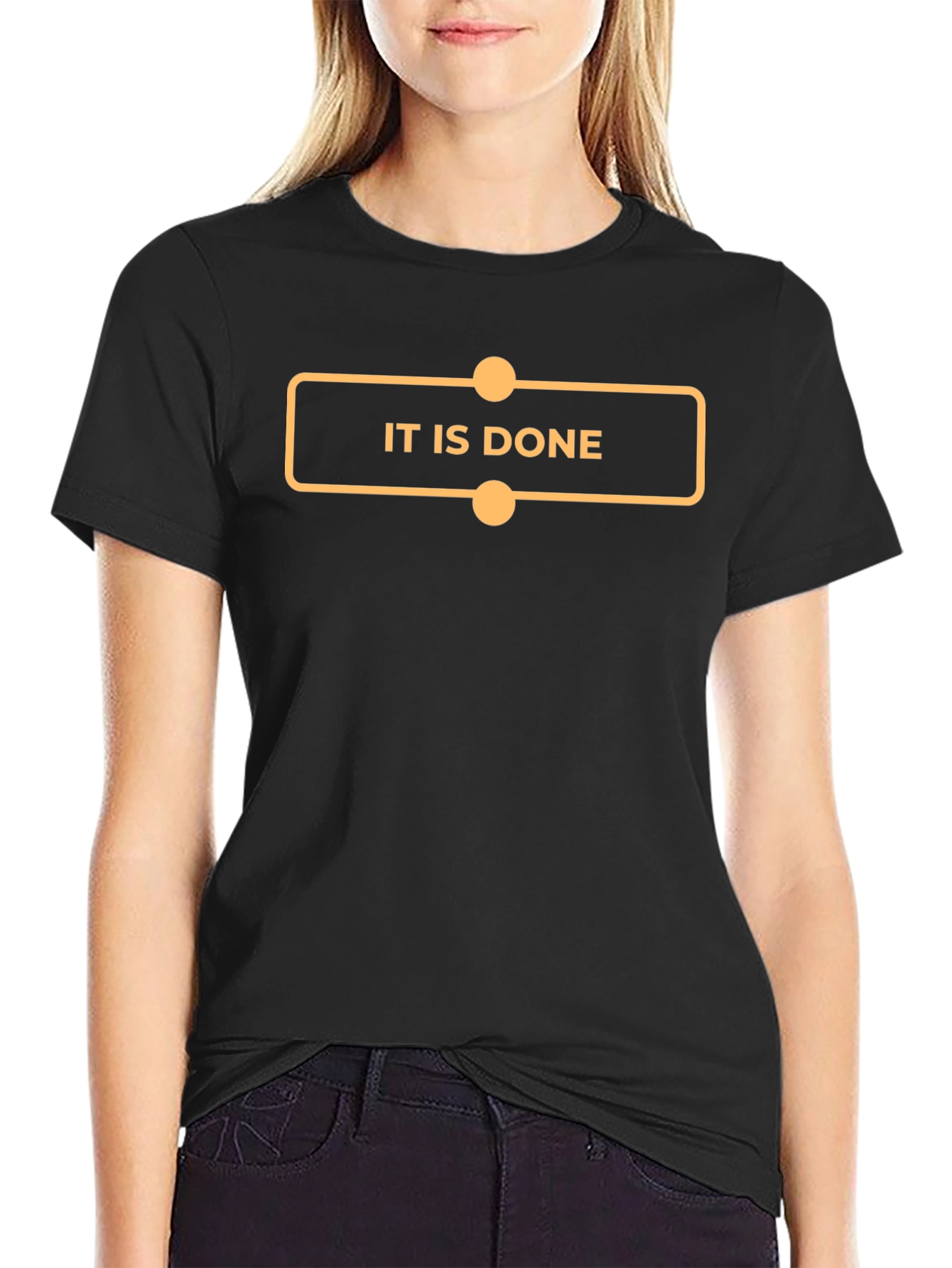 It Is Done Graphic Tee - Black Cotton T-Shirt
