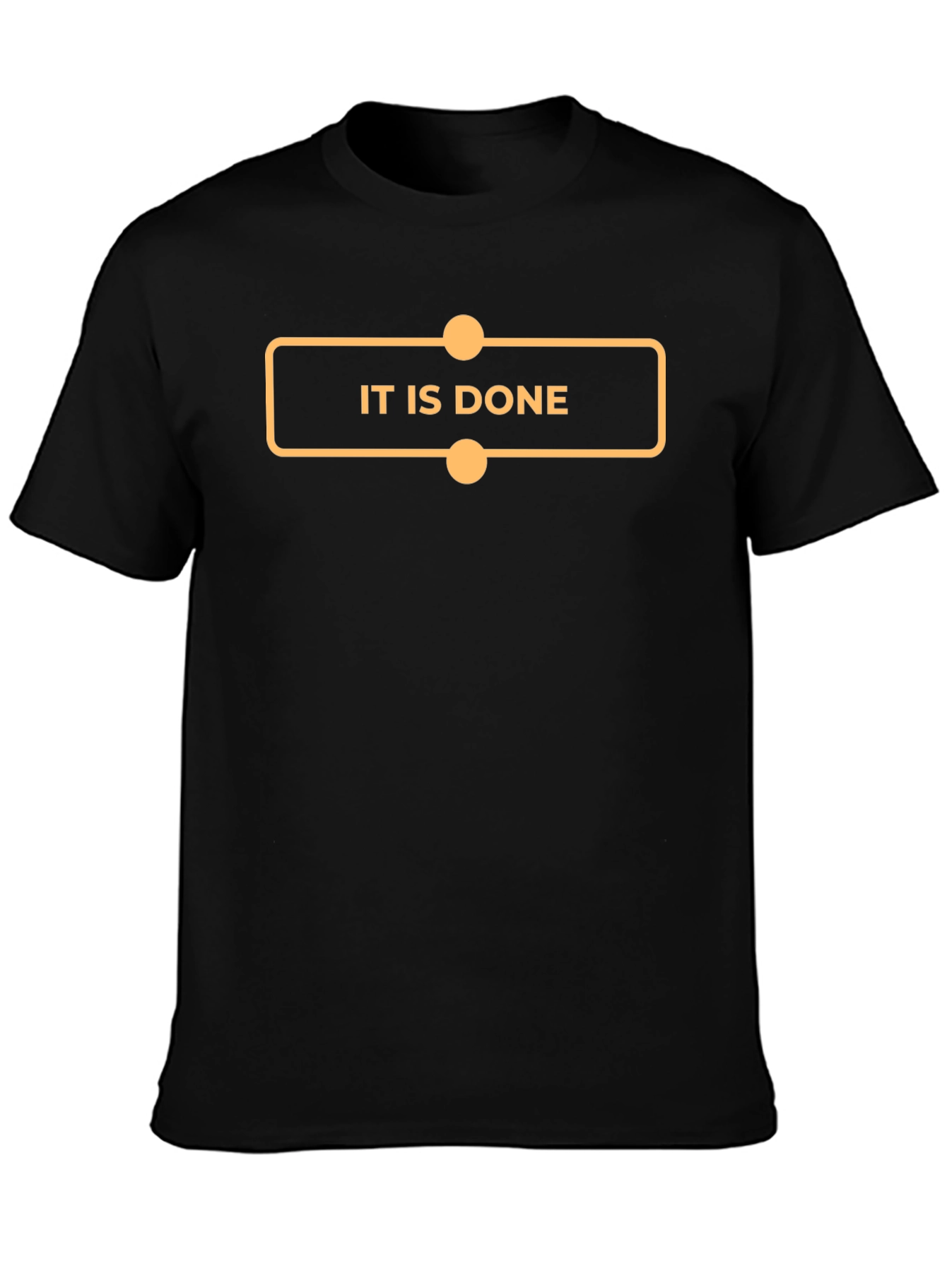 It Is Done Graphic Tee - Black Cotton T-Shirt