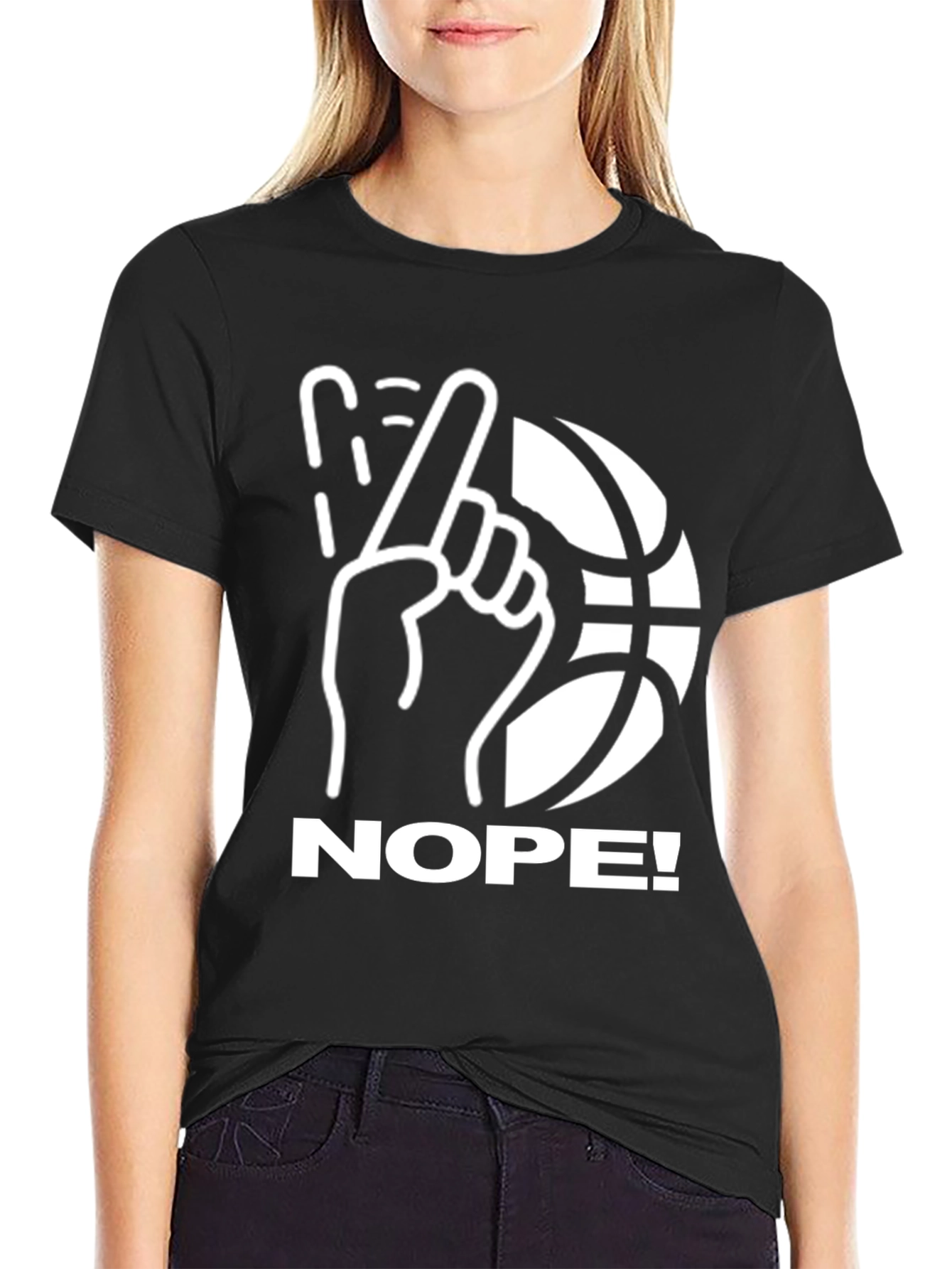 Nope! Basketball Graphic T-Shirt