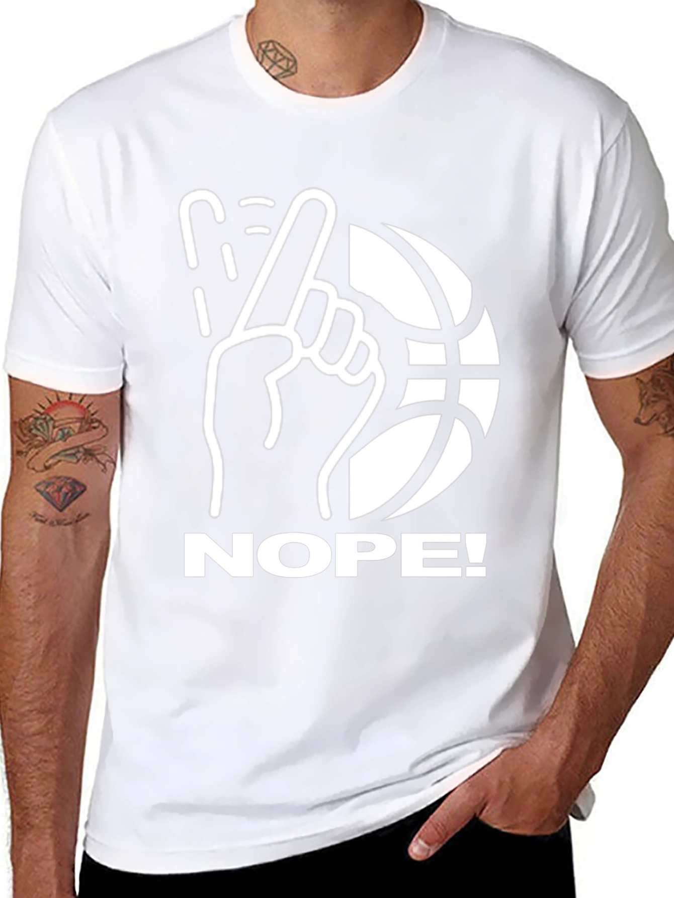 Nope! Basketball Graphic T-Shirt