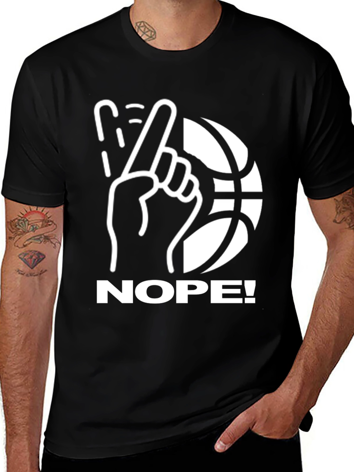 Nope! Basketball Graphic T-Shirt