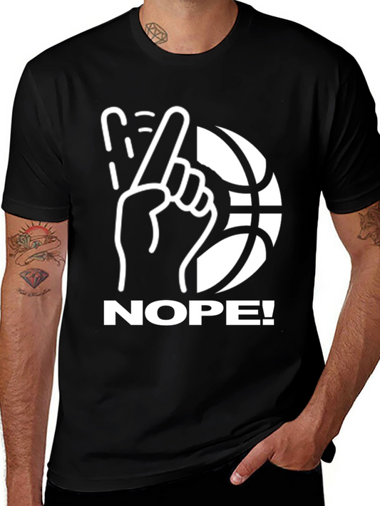 Nope! Basketball Graphic T-Shirt