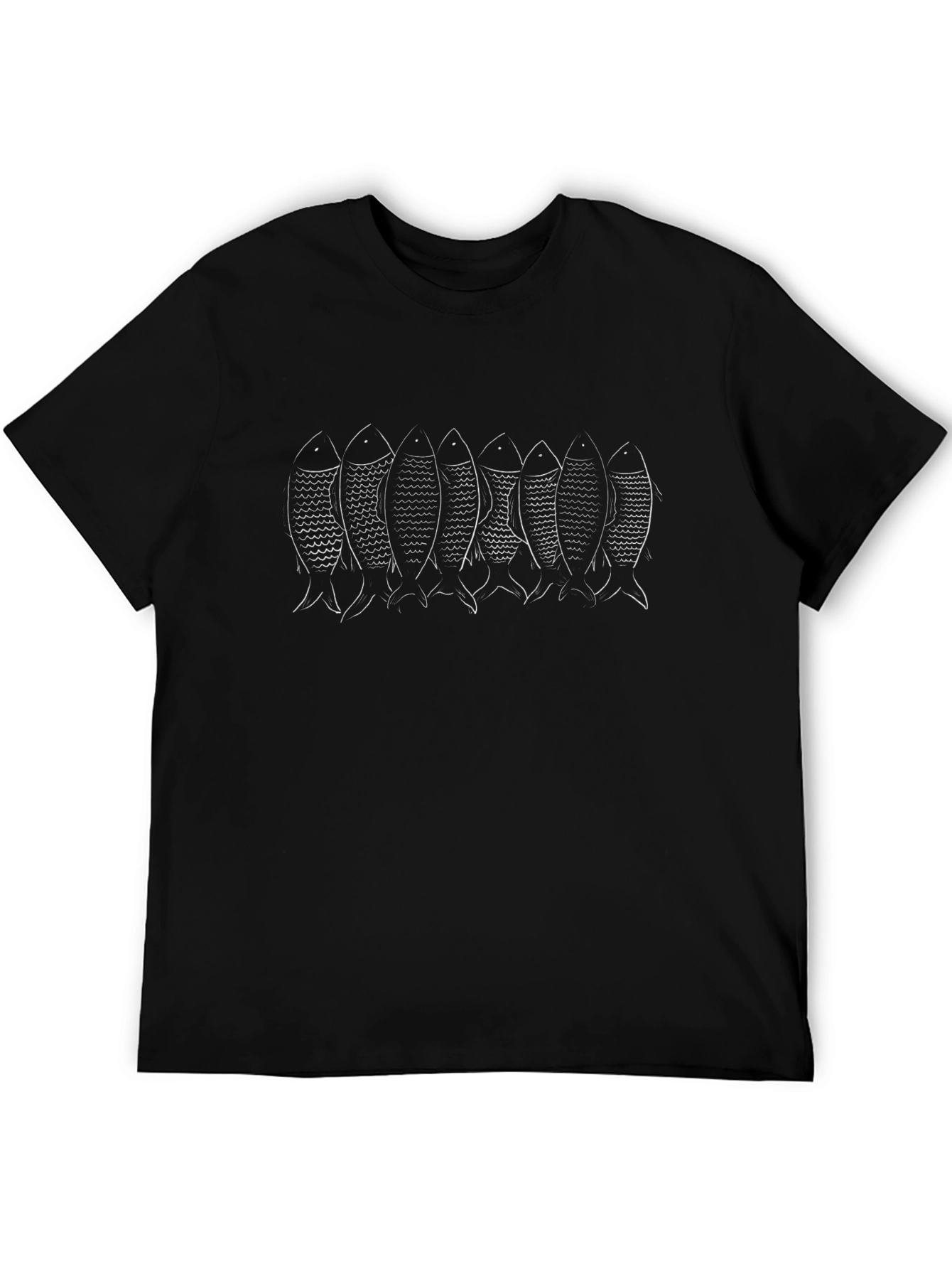 Seven Fish Graphic Tee - Black