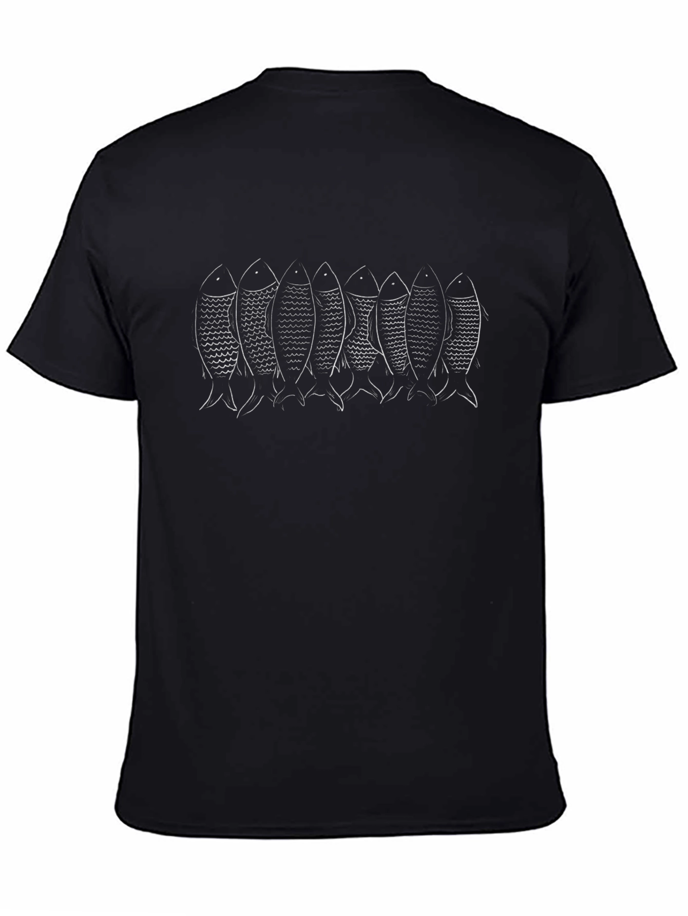 Seven Fish Graphic Tee - Black