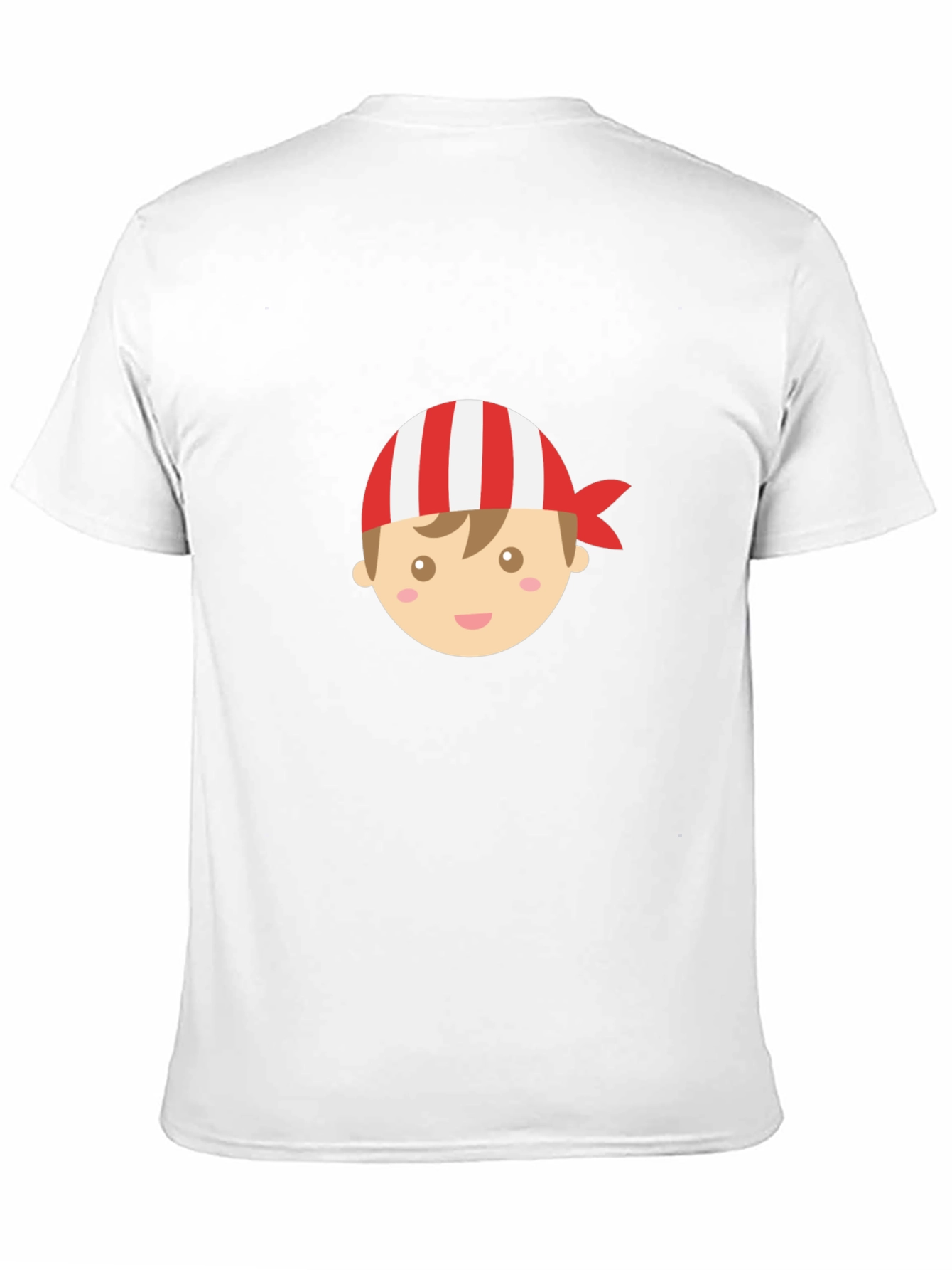 Boy Pirate Cartoon Graphic Black T-Shirt
