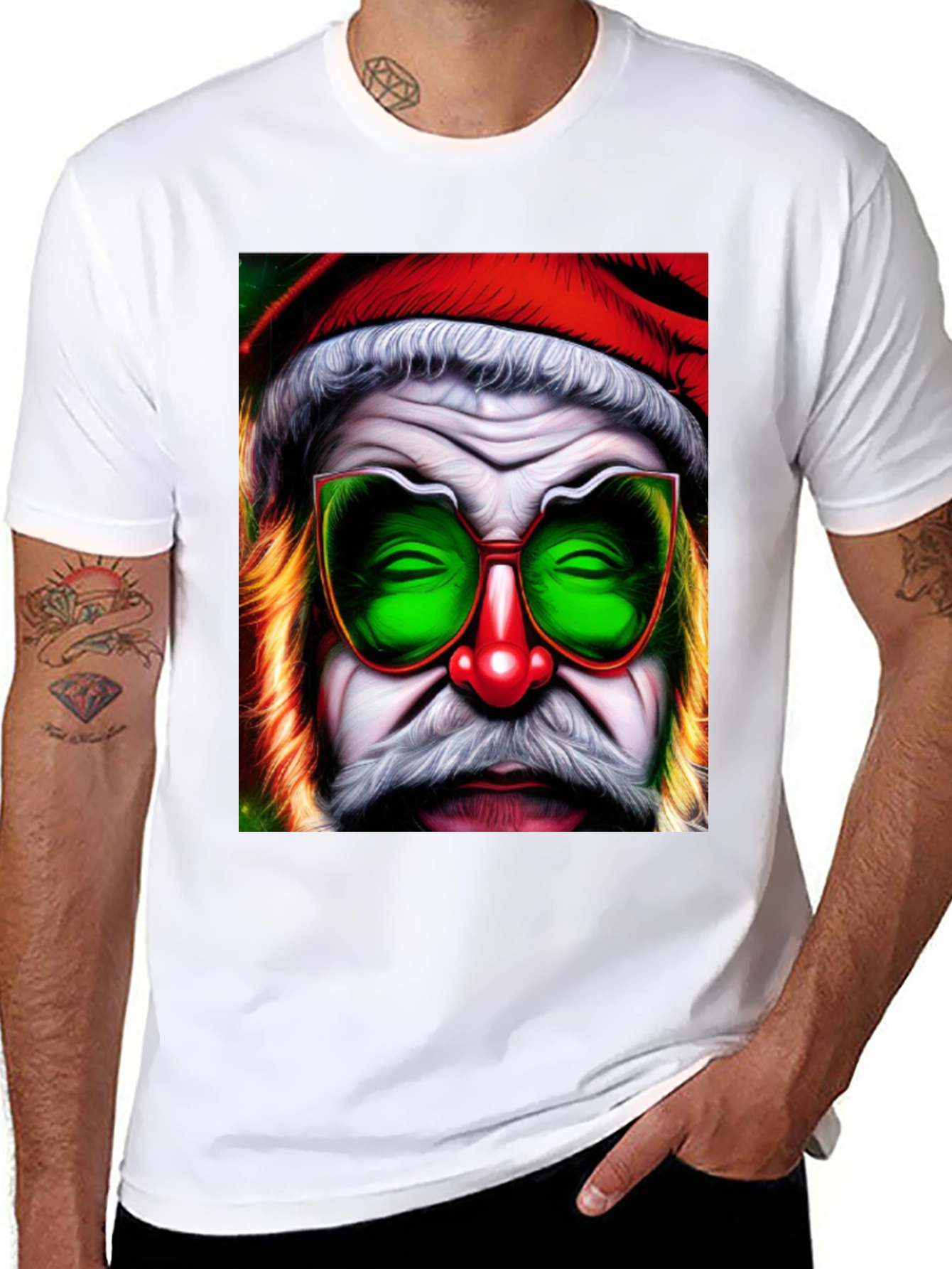 Groovy Santa T-Shirt - Funky Christmas Style